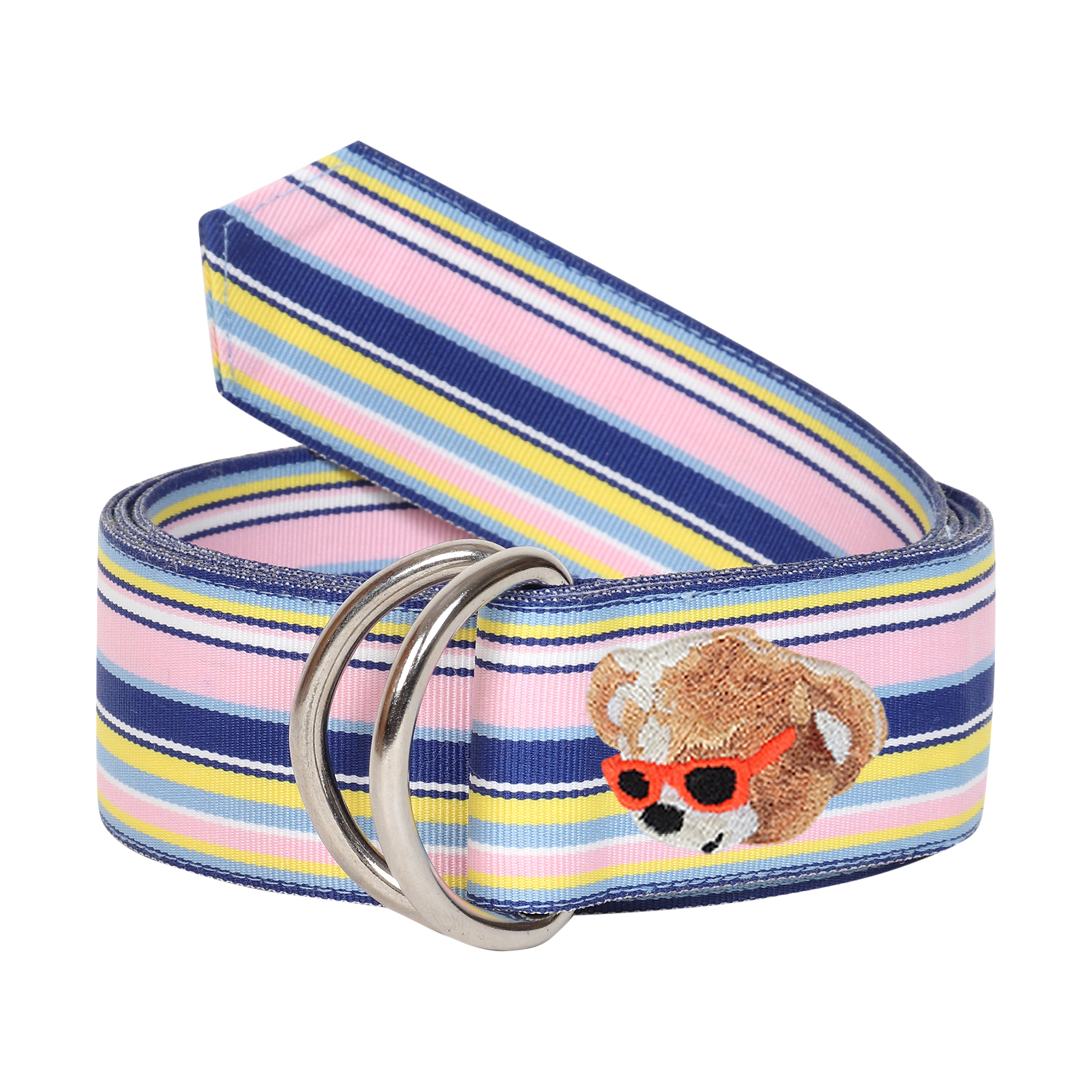 Rio Grosgrain Ribbon D-Ring Embroidered Belts