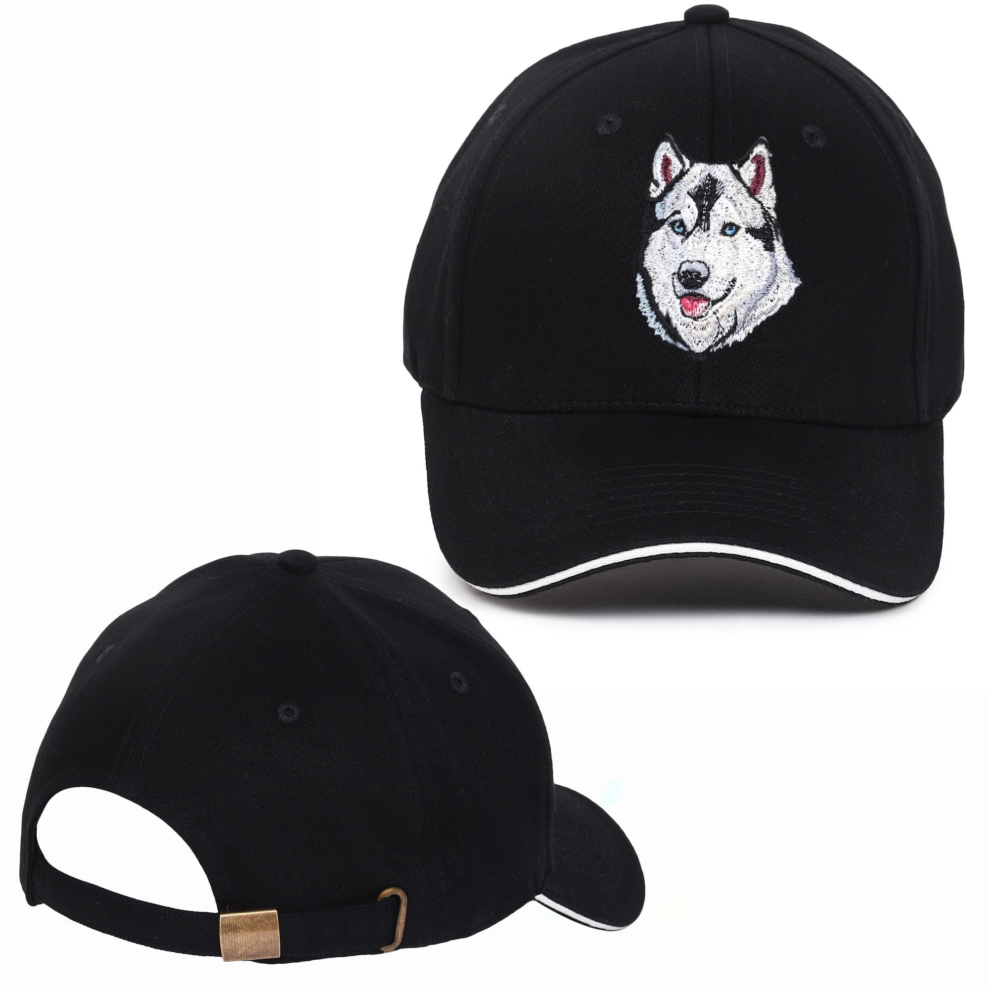 Hound Husky Embroidered Baseball Caps