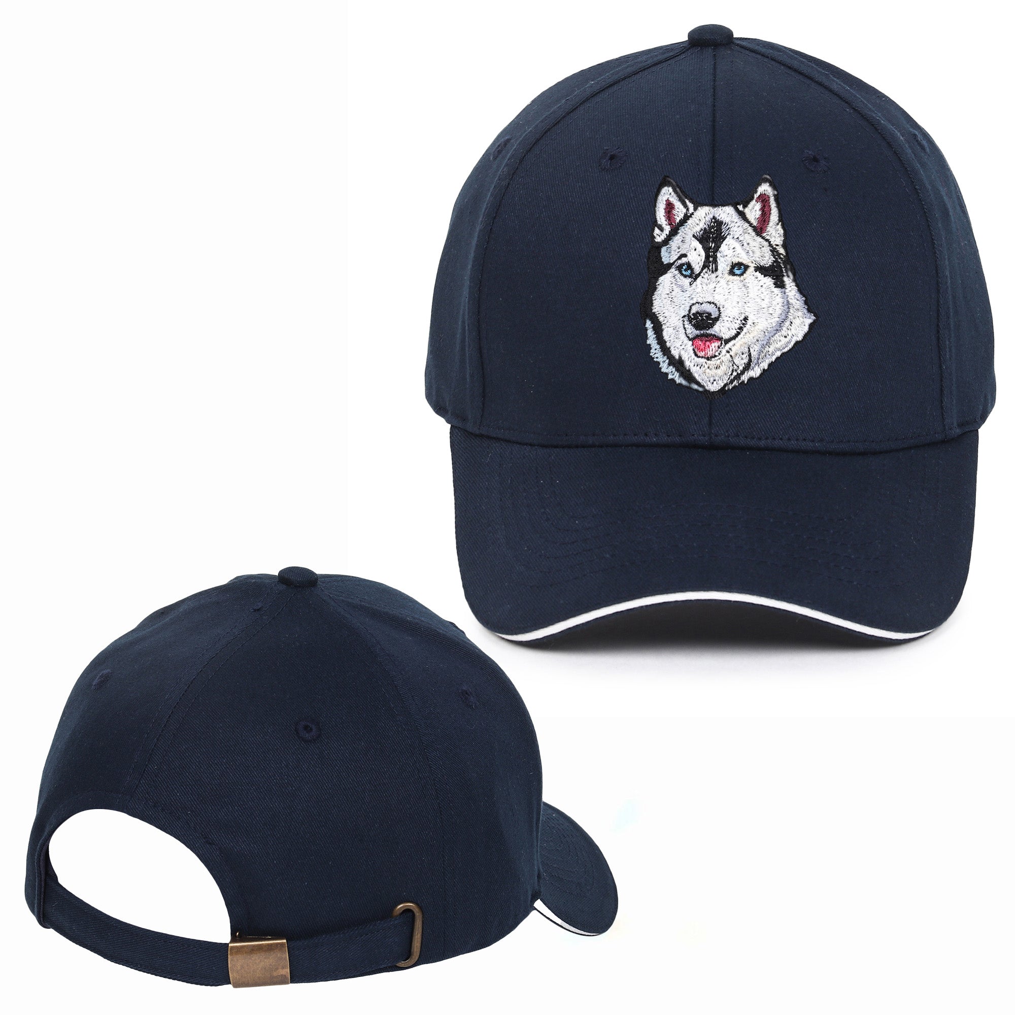 Hound Husky Embroidered Baseball Caps