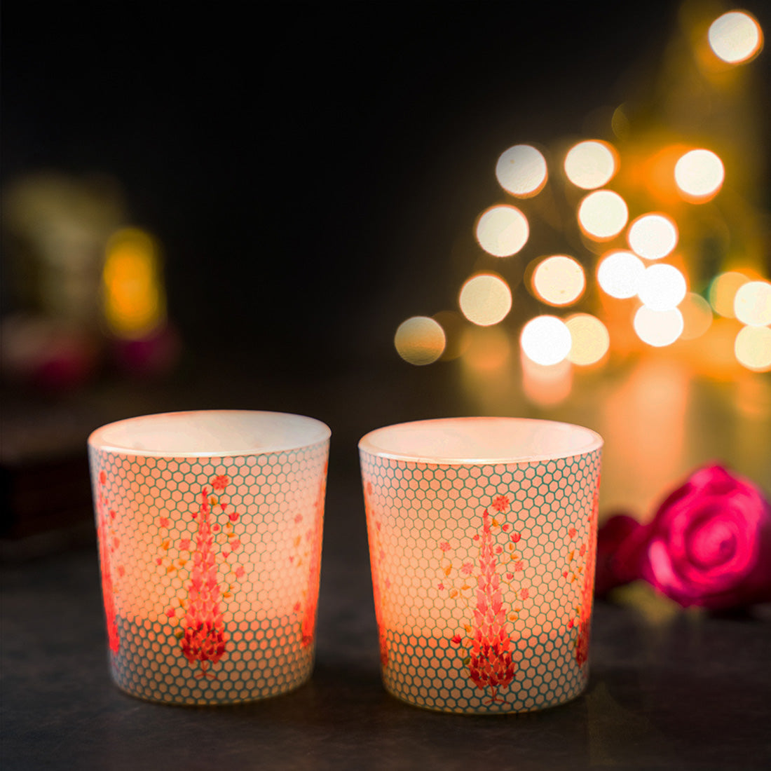 Candle Votives (Set of 2) - Babur Charbagh