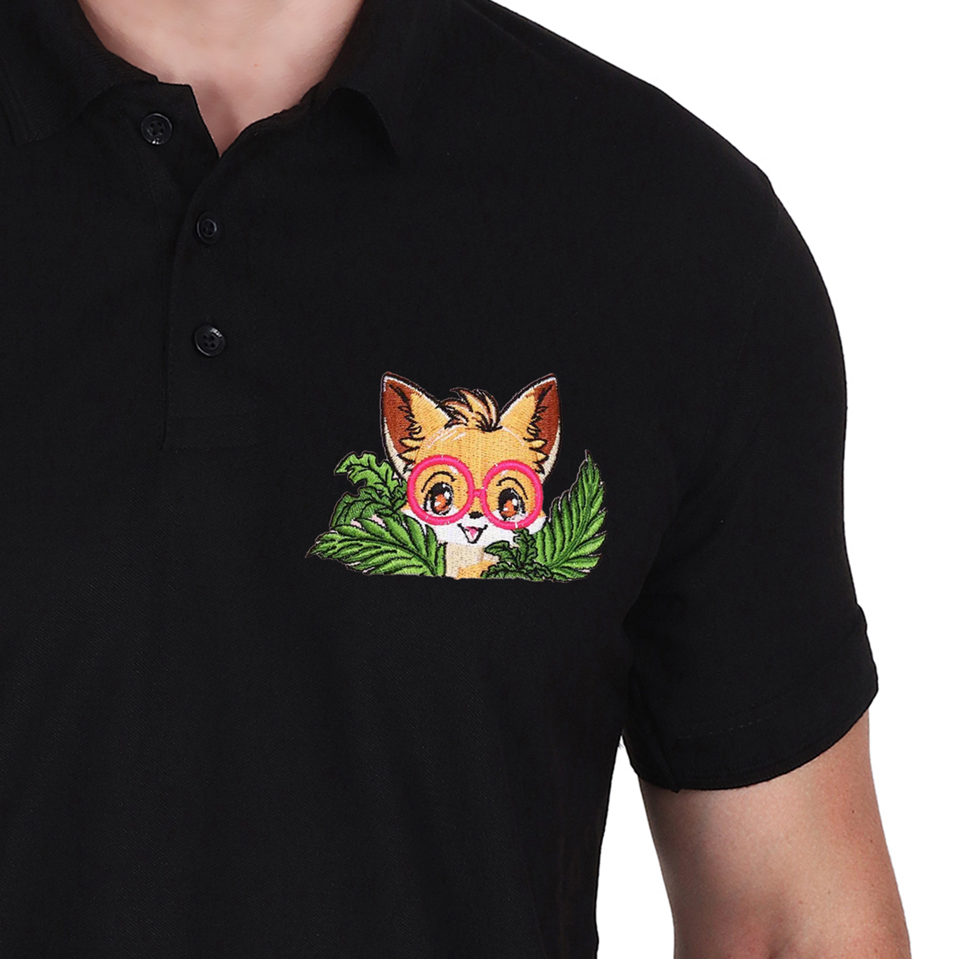 Embroidered T-Shirt - fox