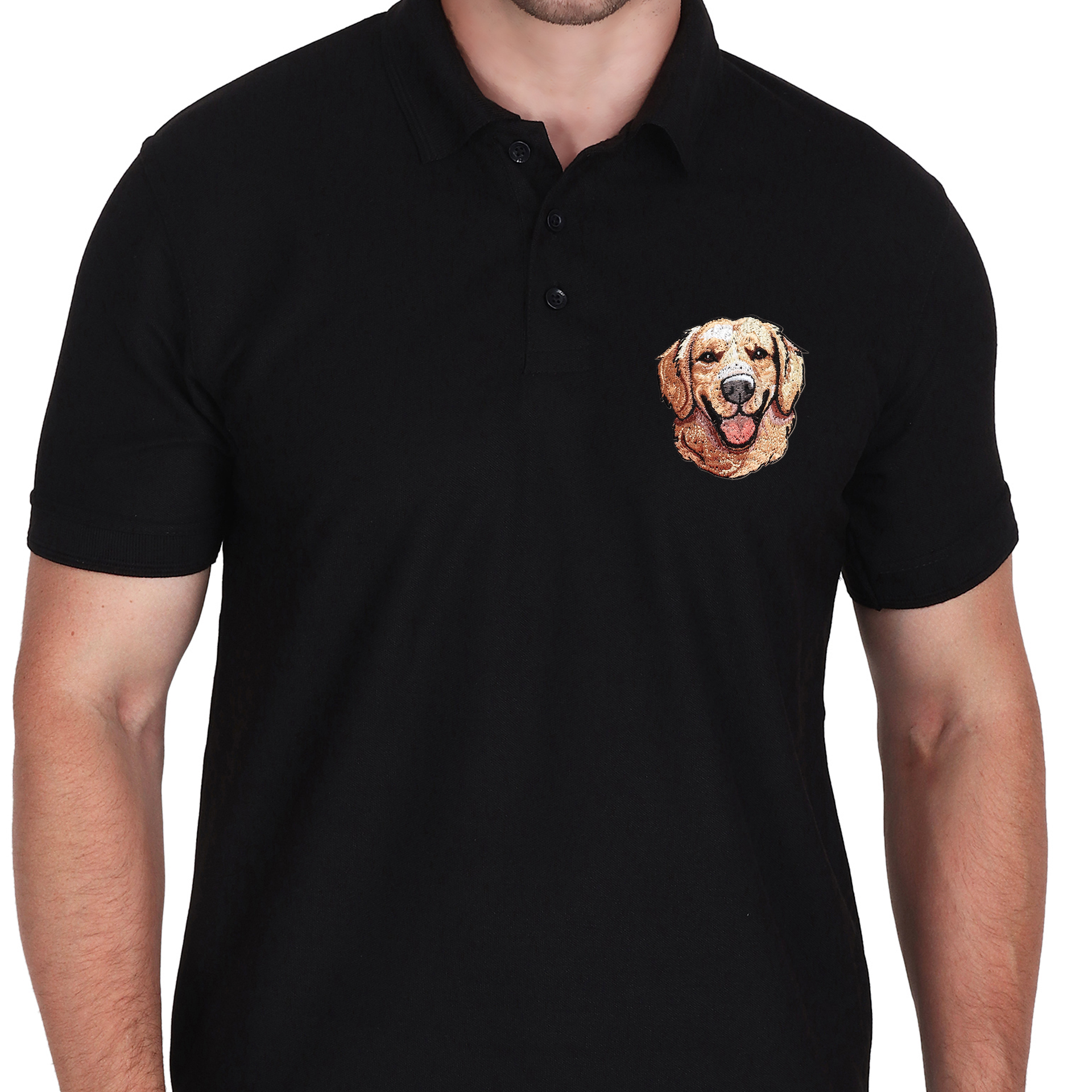 Embroidered T-Shirt - Golden Boy