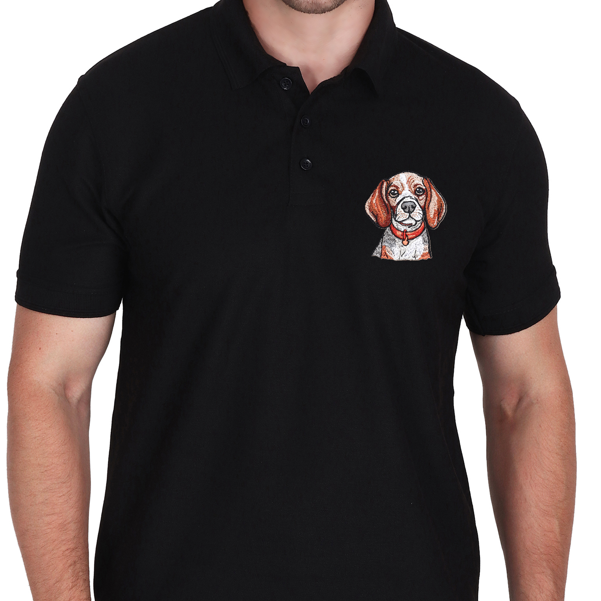 Embroidered T-Shirt - Hound Dog