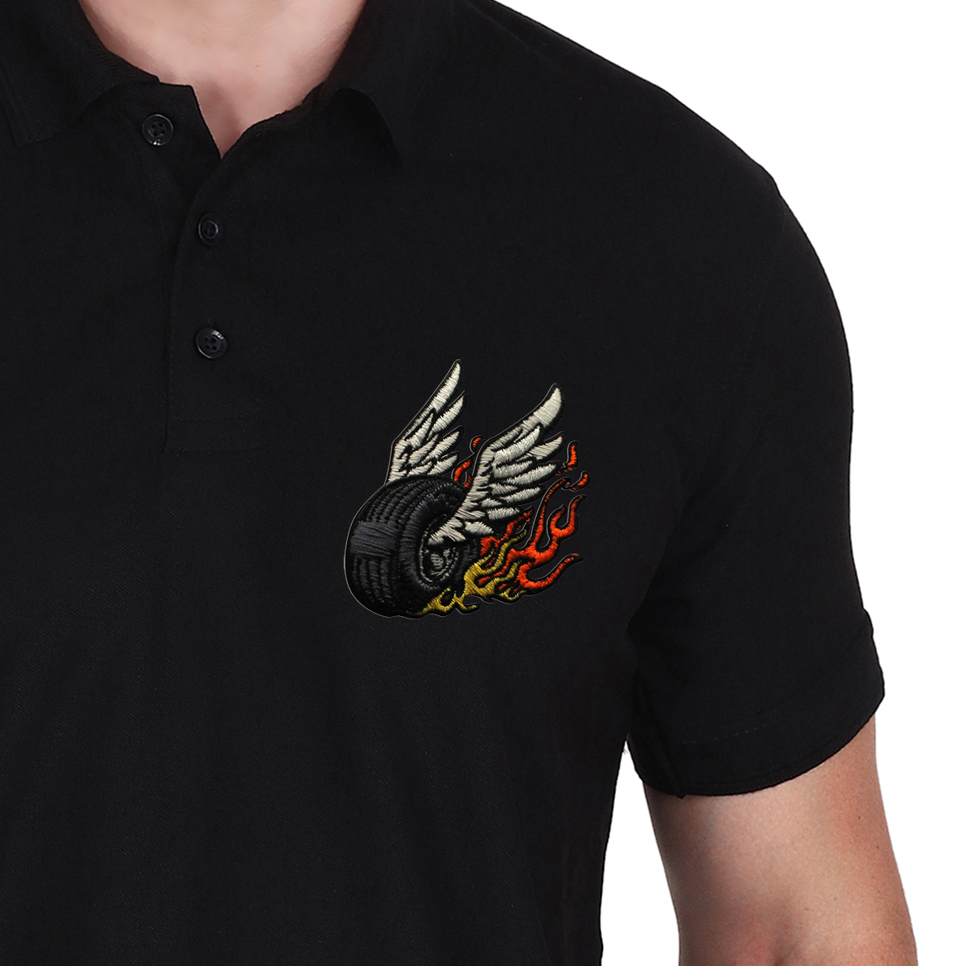 Embroidered T-Shirt - Rider