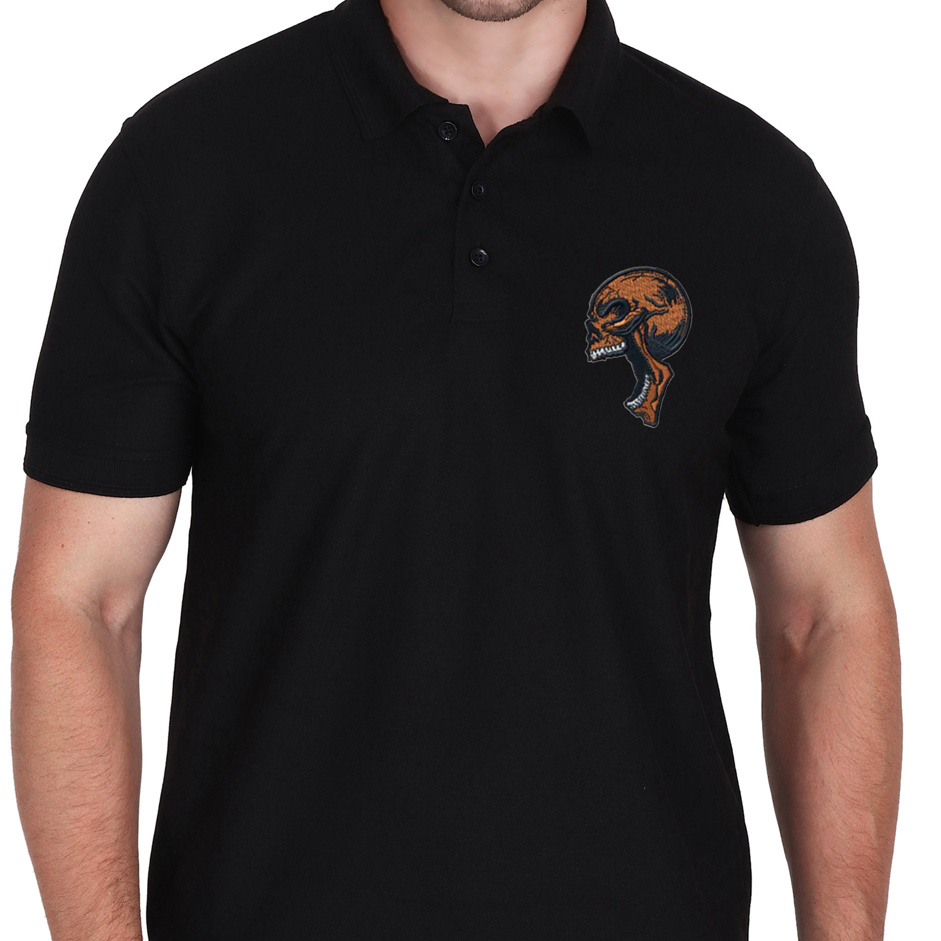 Embroidered T-Shirt - Skull