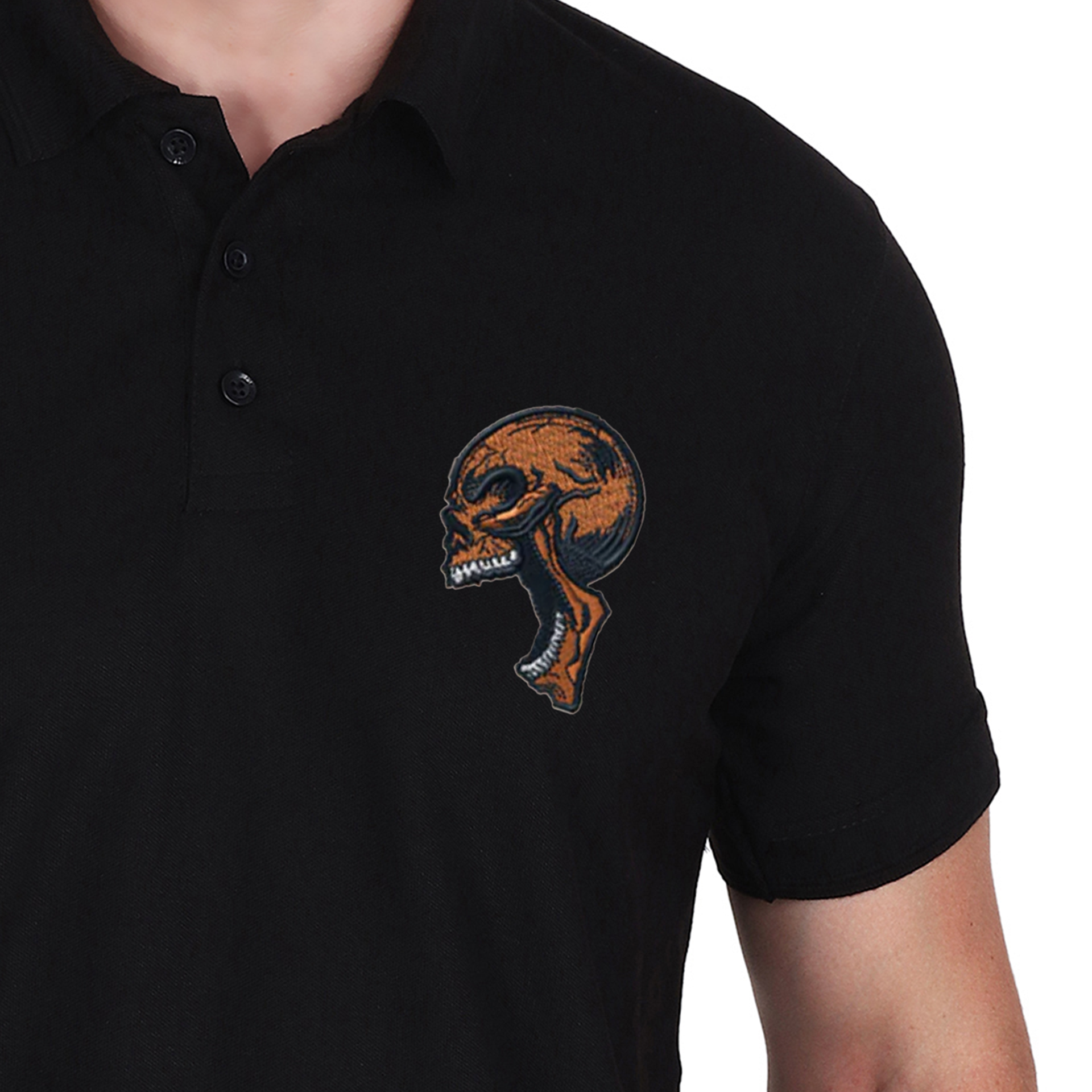 Embroidered T-Shirt - Skull