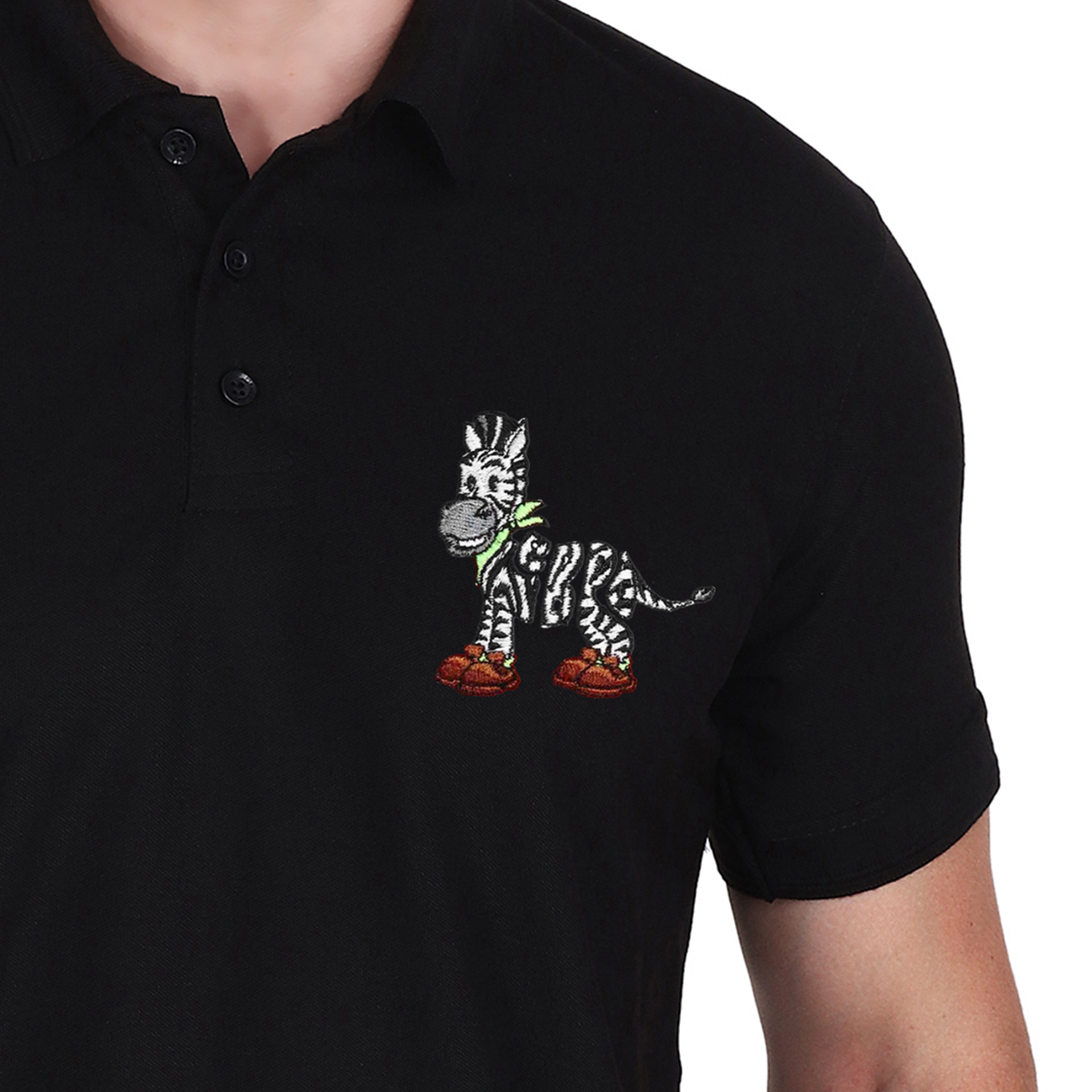 Embroidered T-Shirt - Zebra