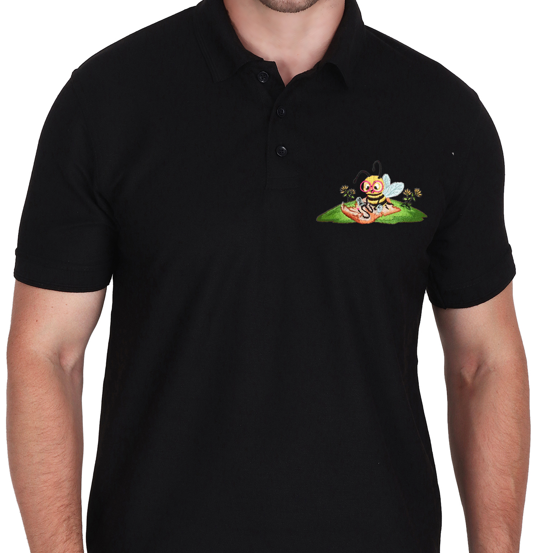 Embroidered T-Shirt - Bumble