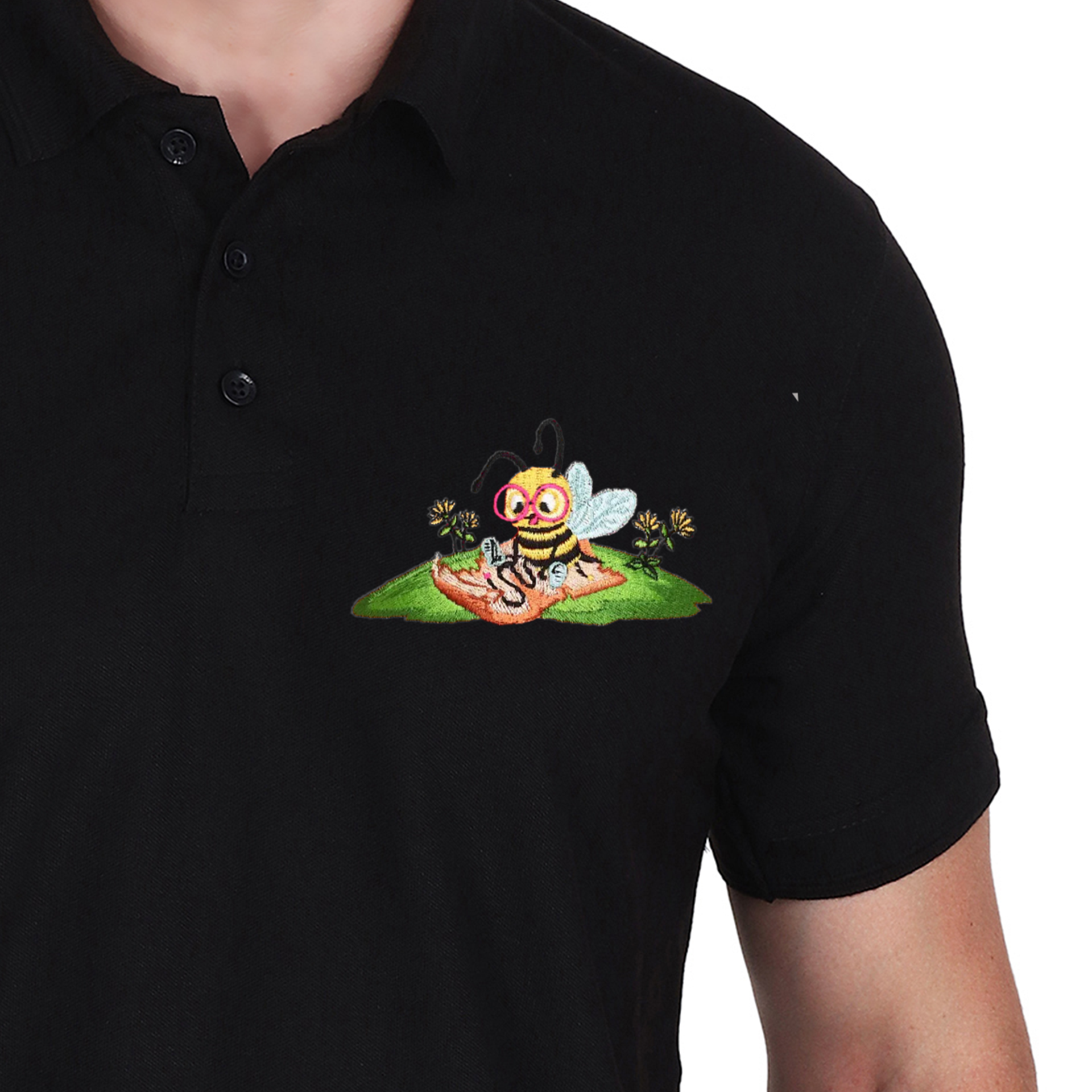Embroidered T-Shirt - Bumble