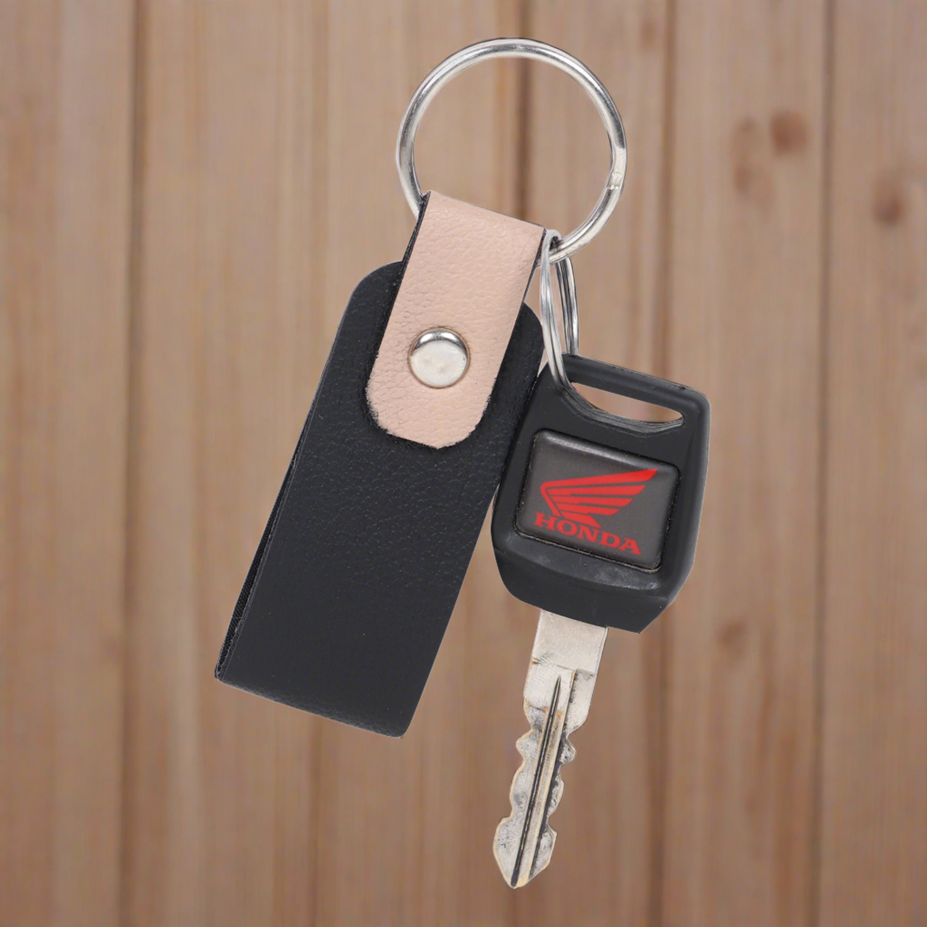 Black and Beige Keychain