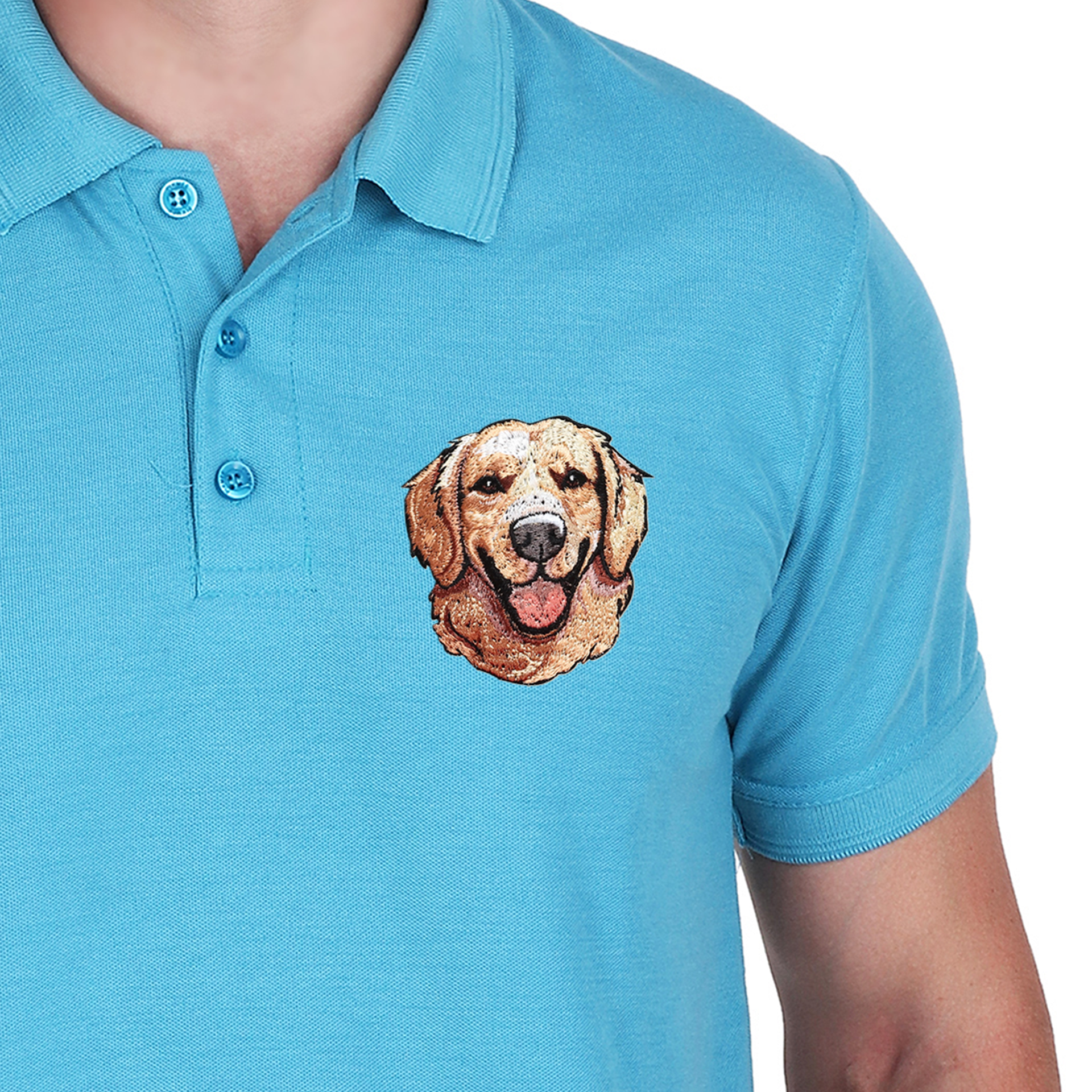 Embroidered T-Shirt - Golden Boy