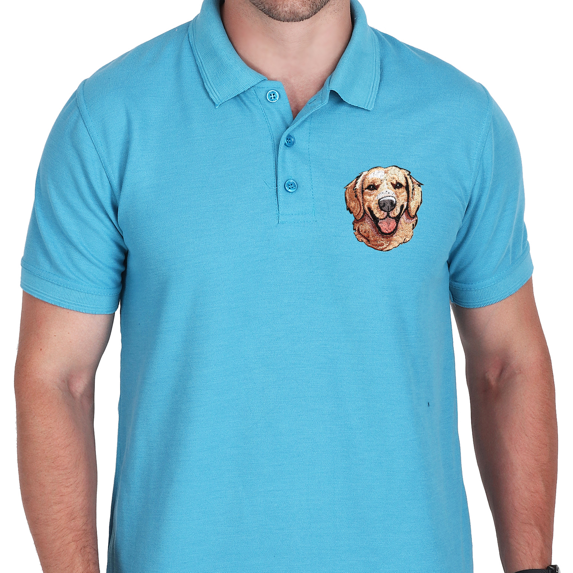 Embroidered T-Shirt - Golden Boy