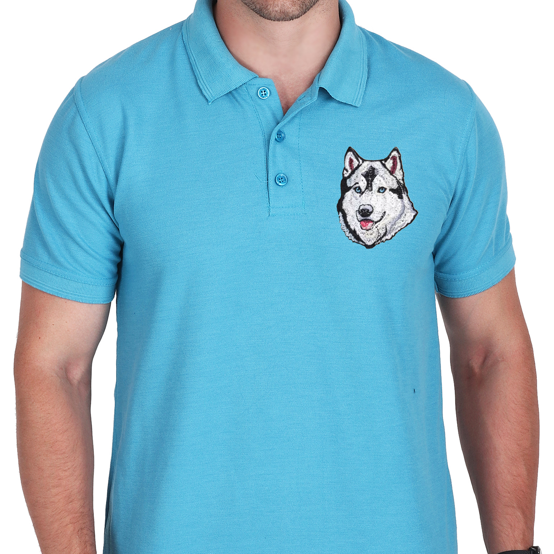 Embroidered T-Shirt - Hound Husky
