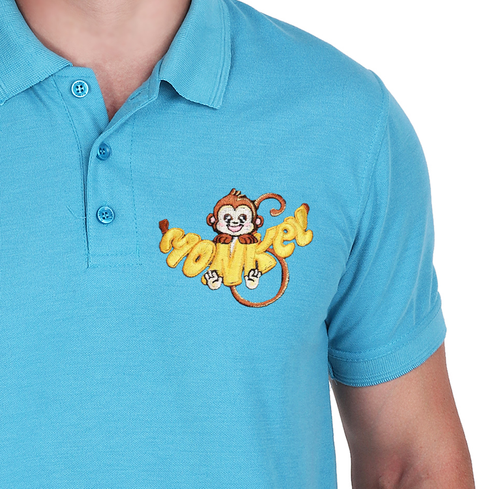 Embroidered T-Shirt - Monkey