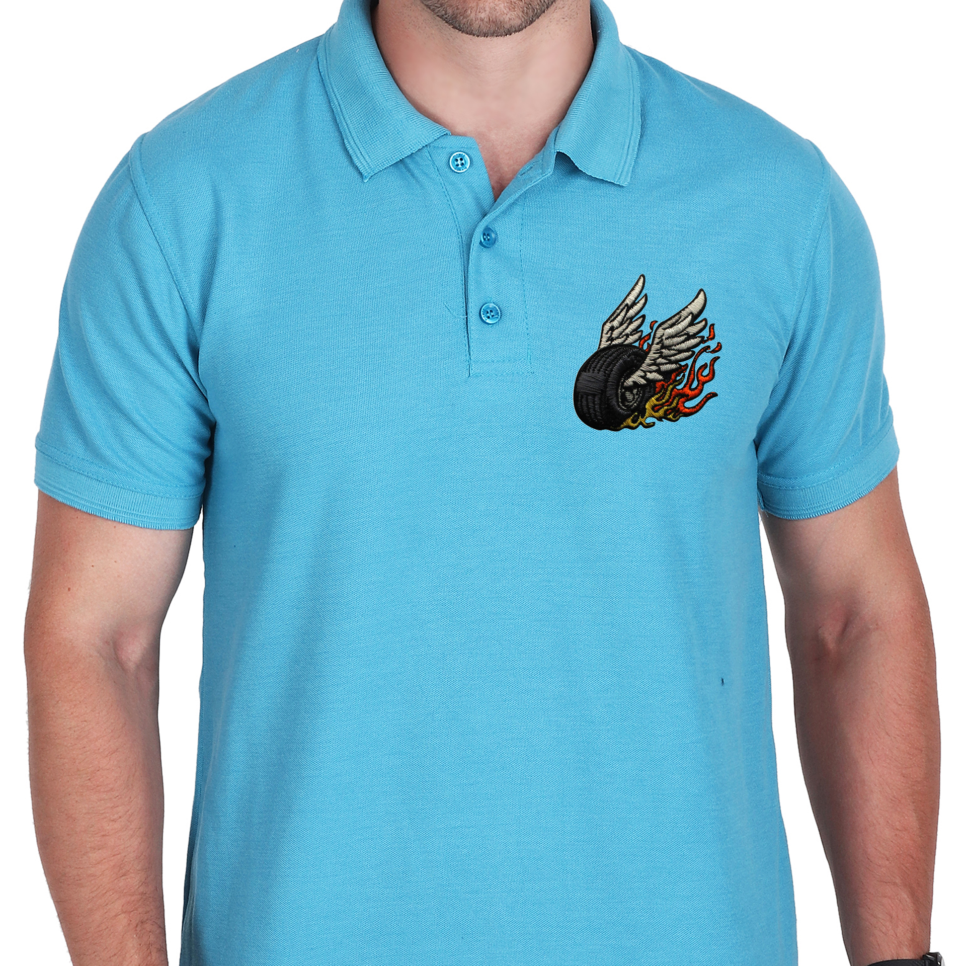 Embroidered T-Shirt - Rider