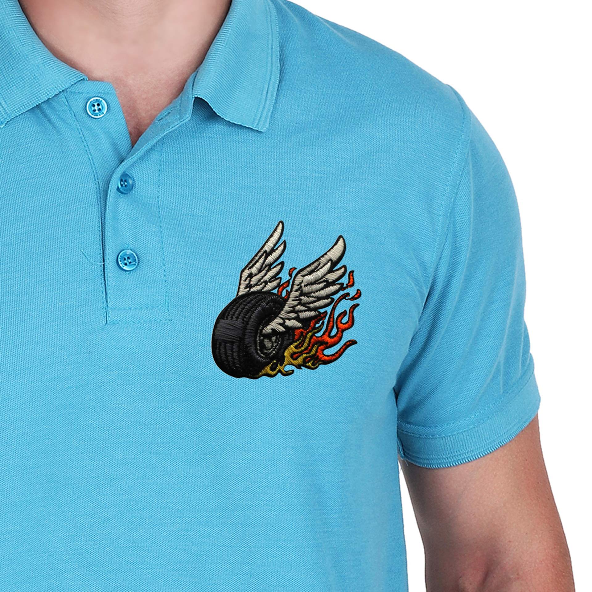 Embroidered T-Shirt - Rider