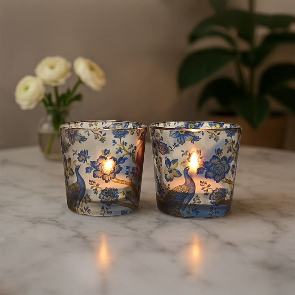 Candle Votives (Set of 2) - Royal Plumage Paradise