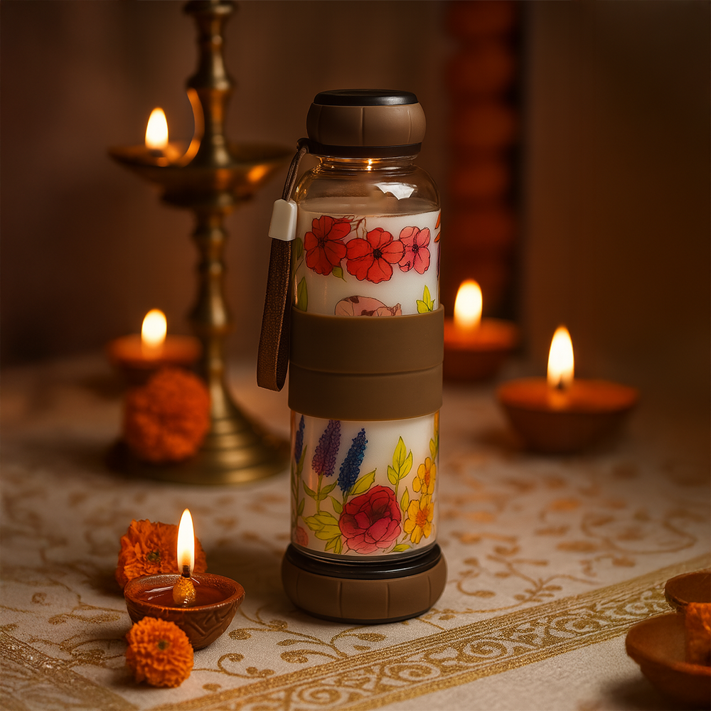Reversible Mat X Fabric Coasters X Wooden Tea Chest X Infusion Bottle