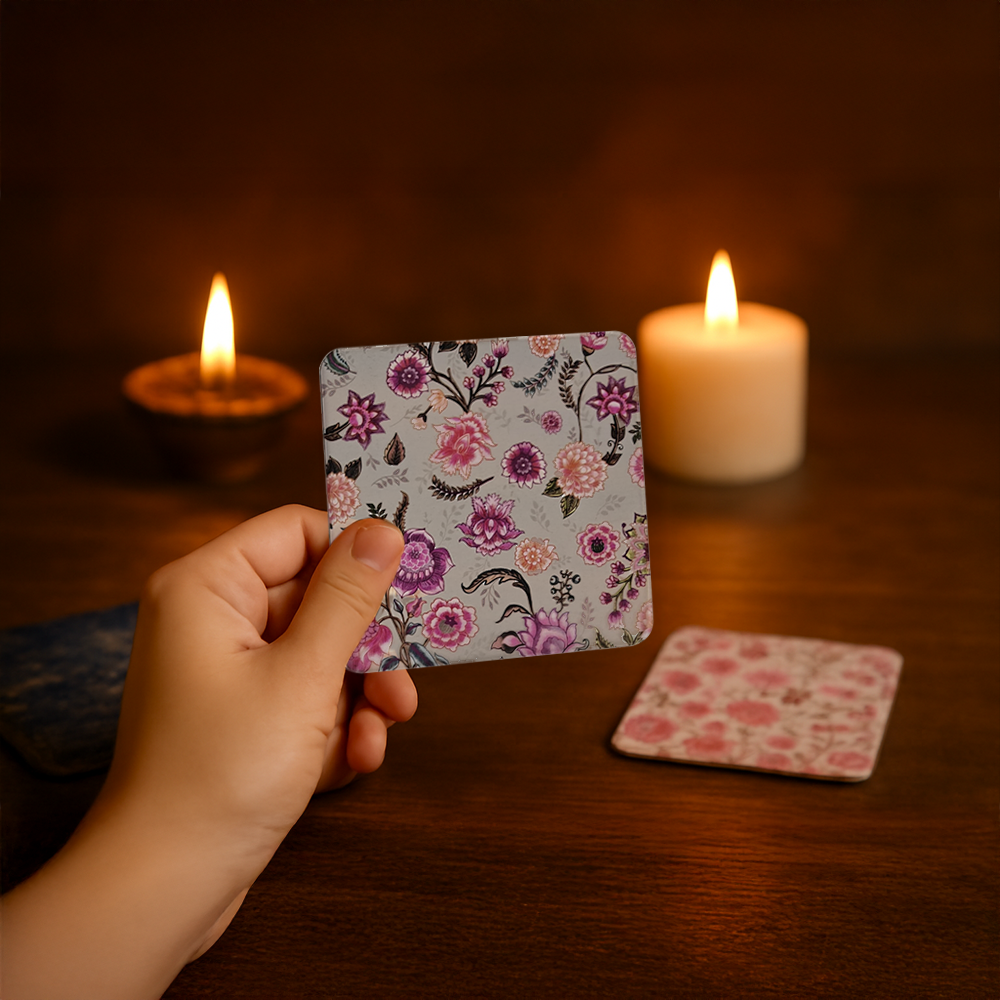 Glass Tumblers X Acrylic Coasters X Laddoo Candles