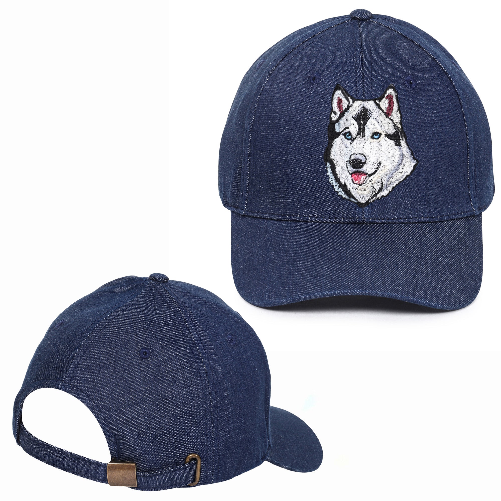 Hound Husky Embroidered Baseball Caps
