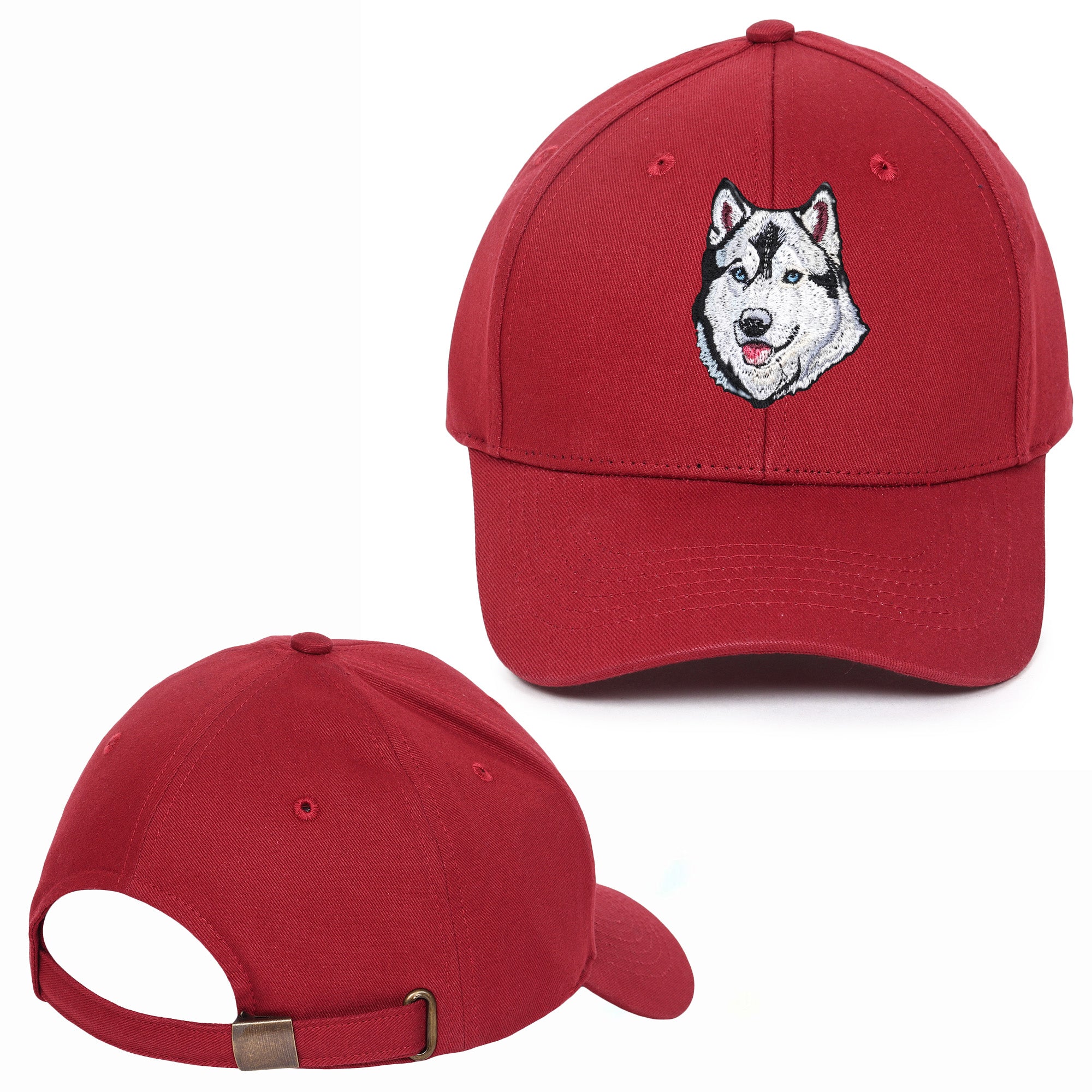 Hound Husky Embroidered Baseball Caps