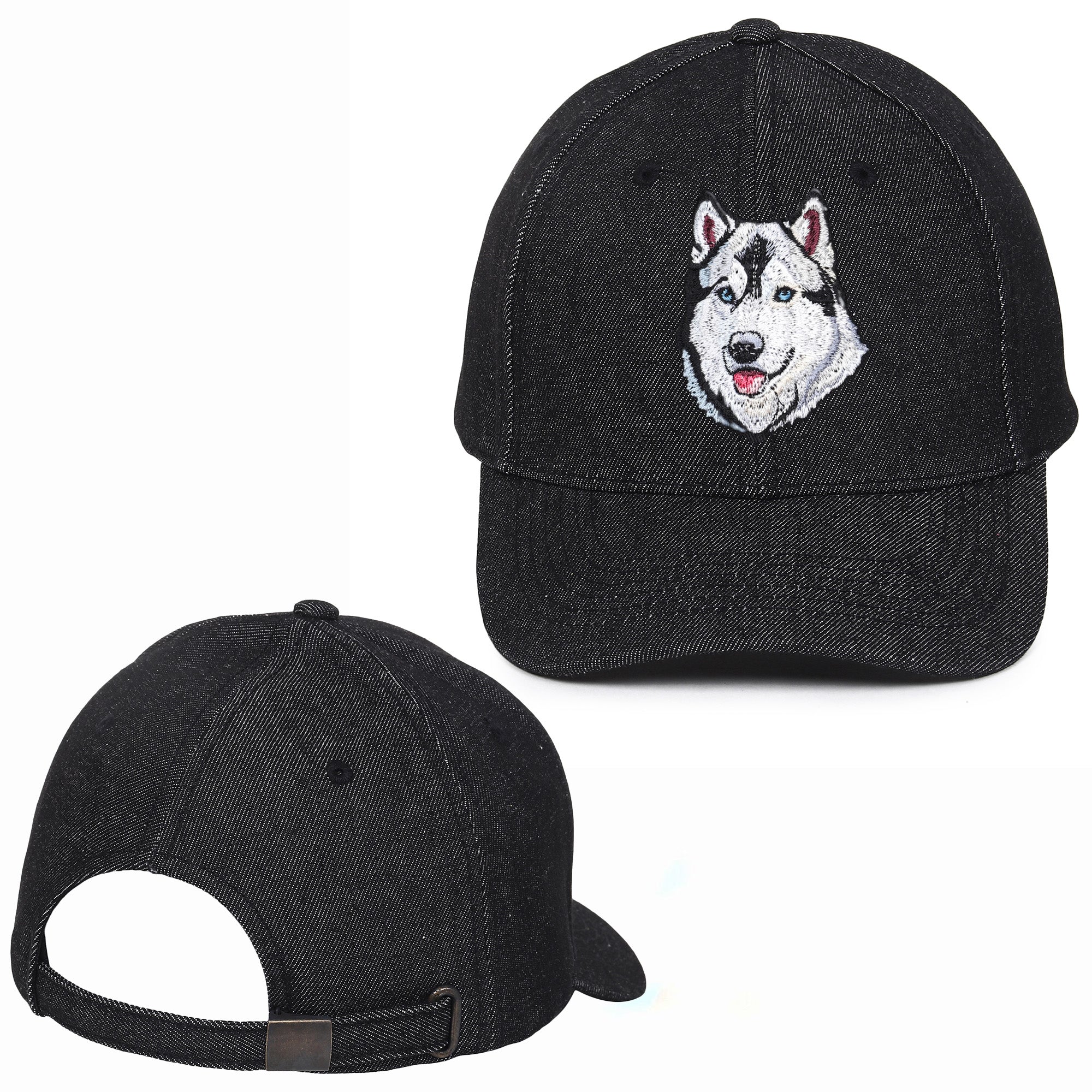 Hound Husky Embroidered Baseball Caps
