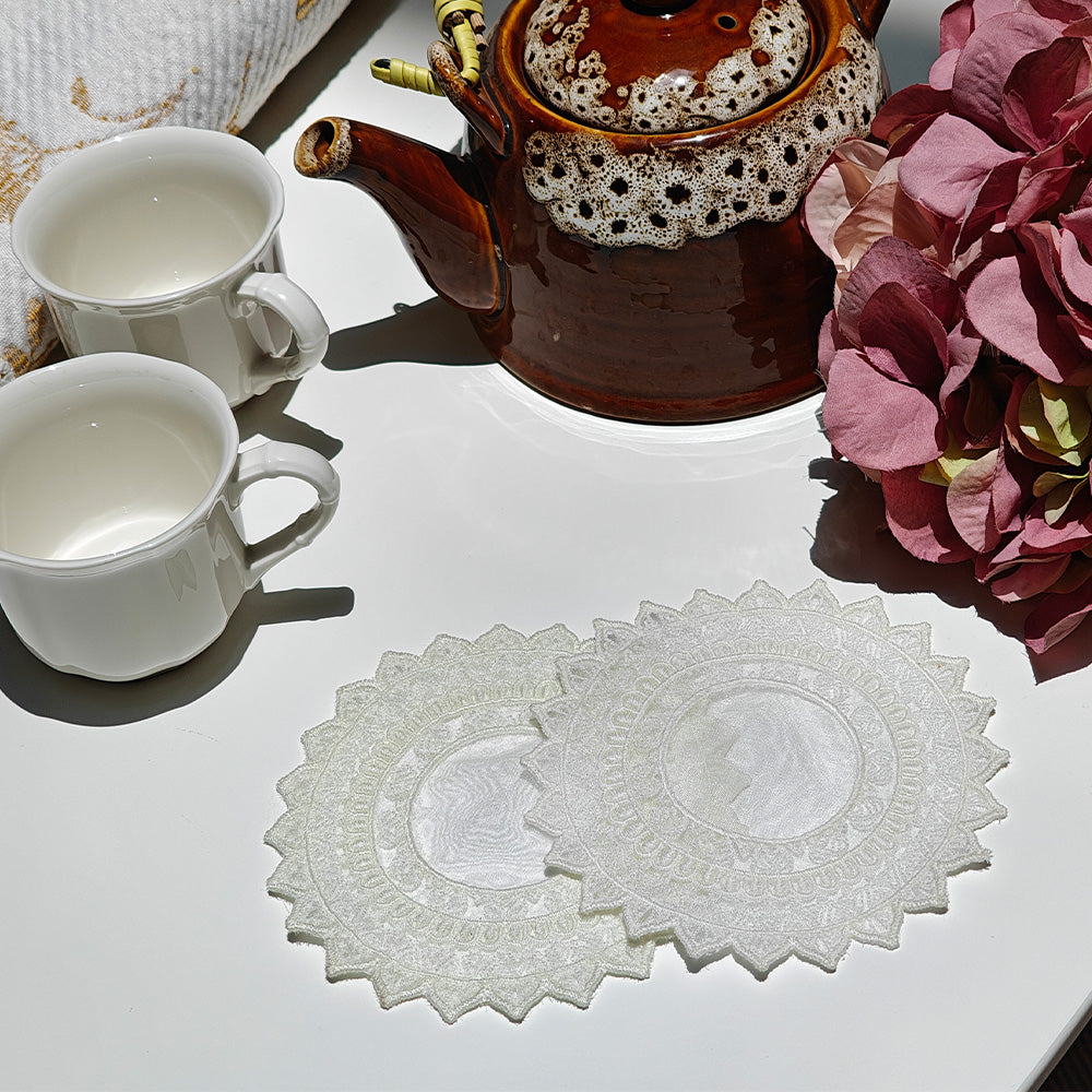 Embroidered Coaster - Love