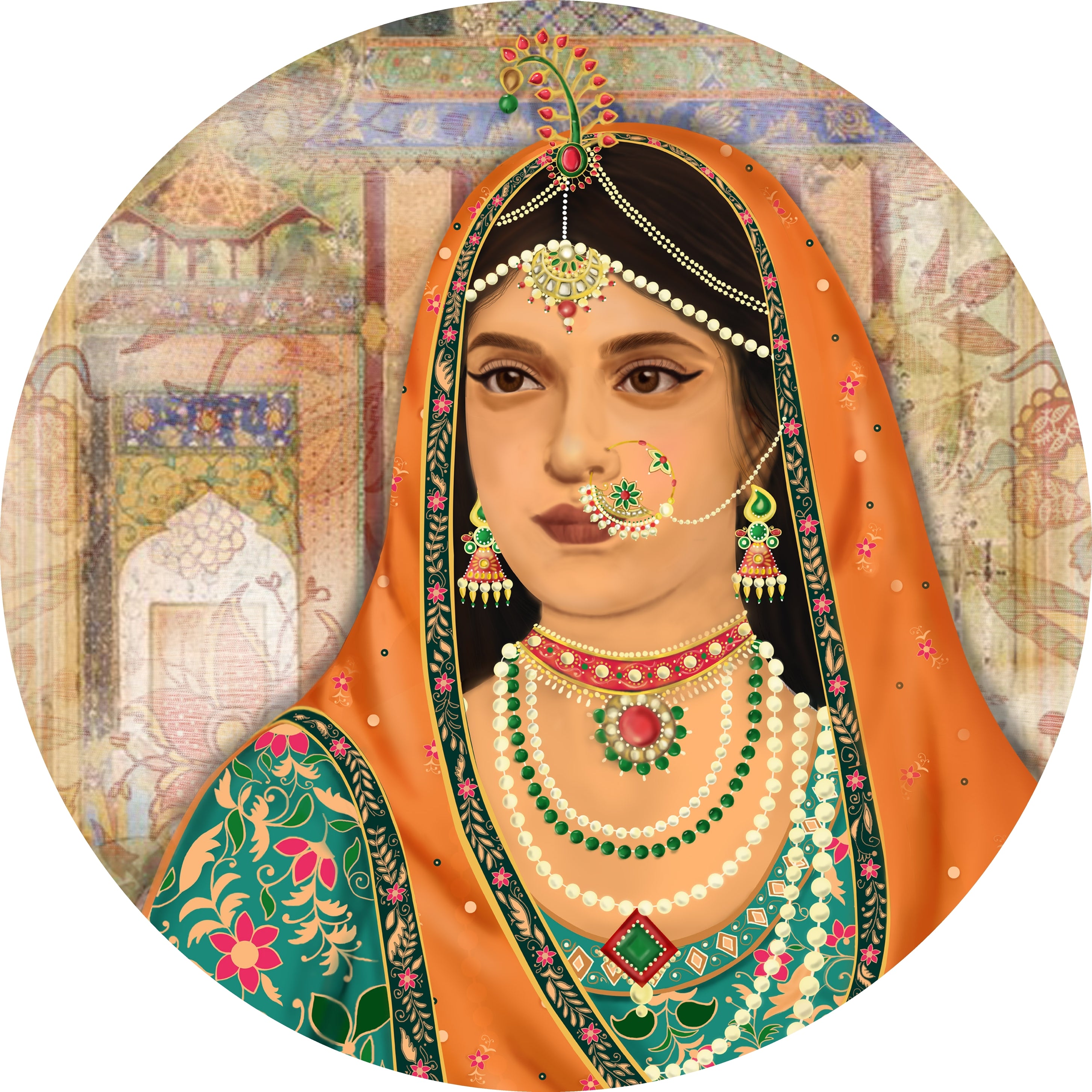 Decorative Wall Plate - Mughal Queen Mumtaz
