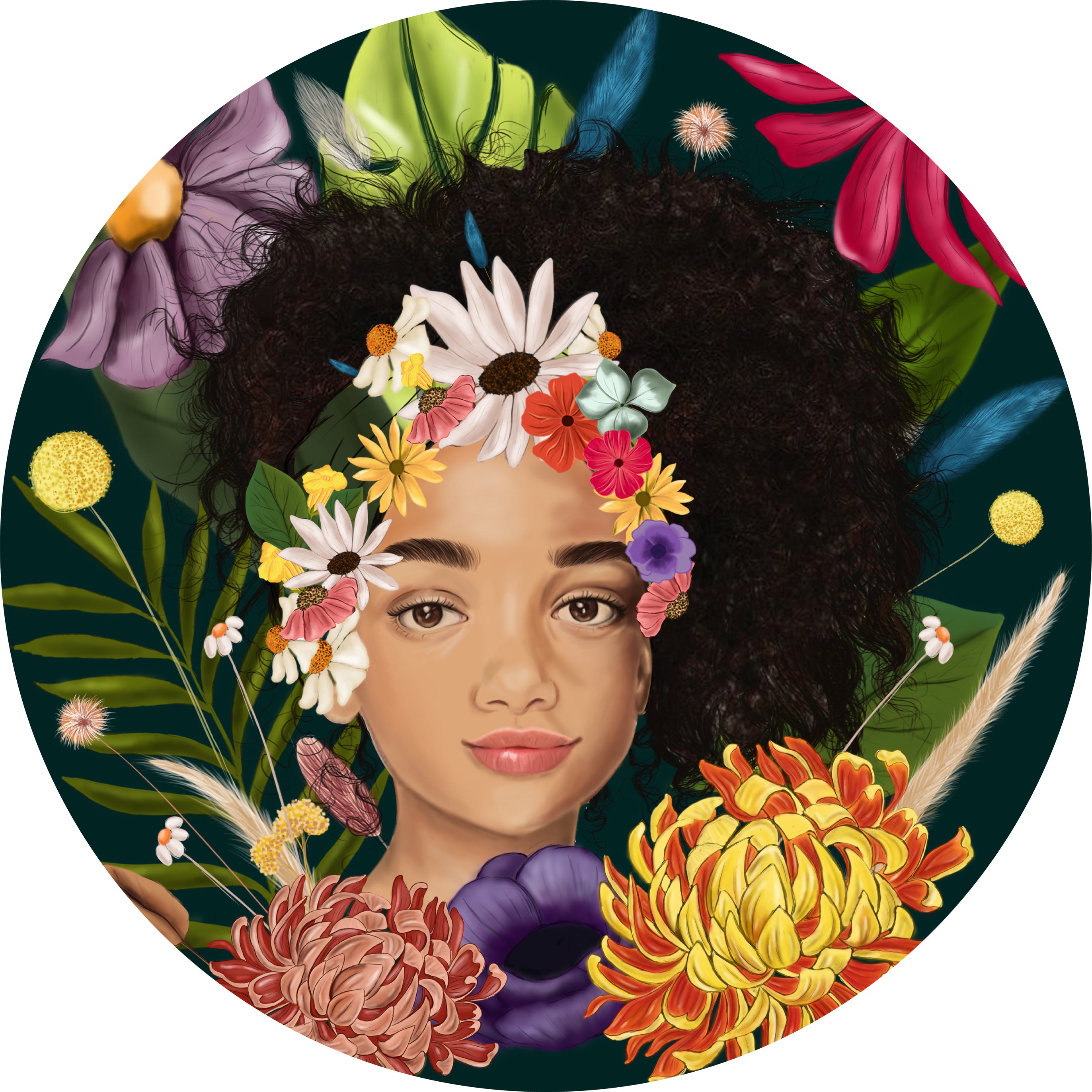 Decorative Wall Plate -The Blooming Beauty