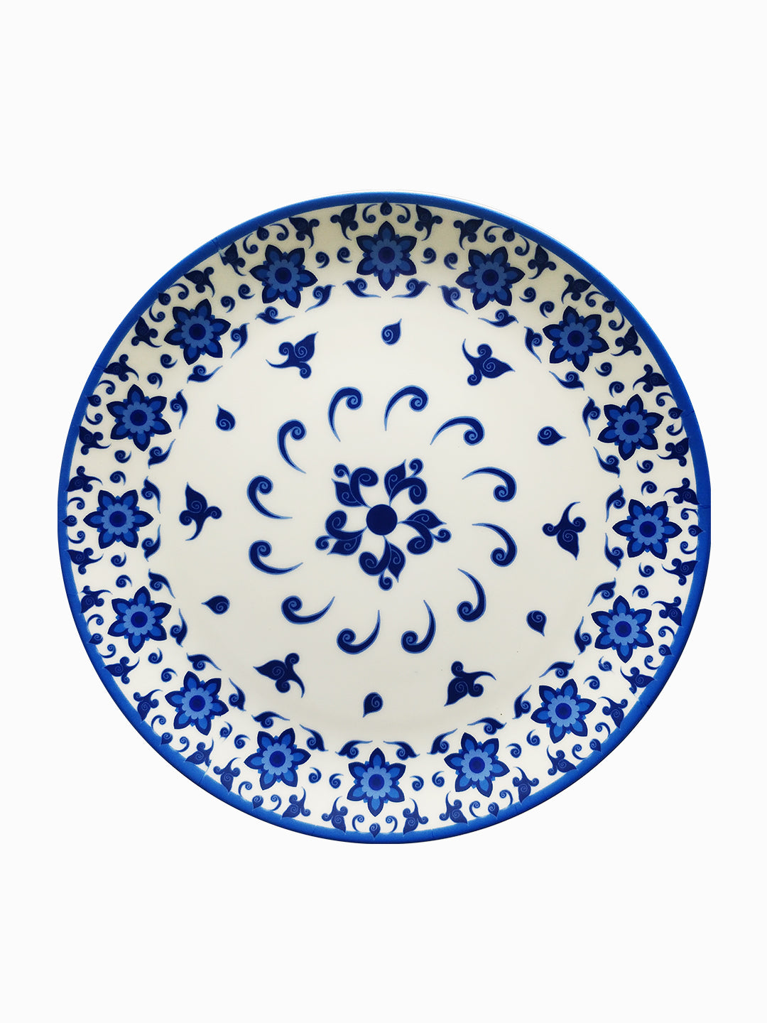 Decorative Wall Plates - Floral Blue pottery