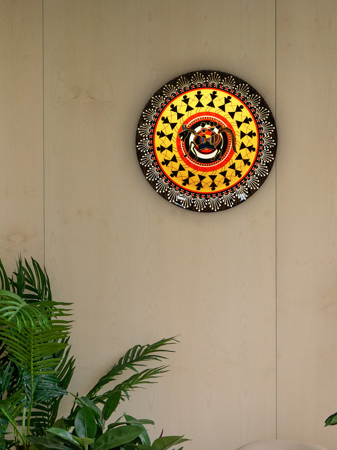 Decorative Wall Plates - Rustic Warli