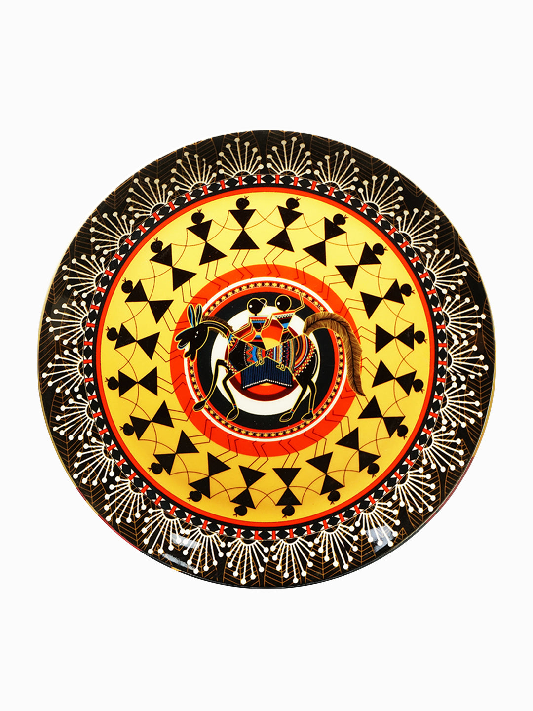 Decorative Wall Plates - Rustic Warli
