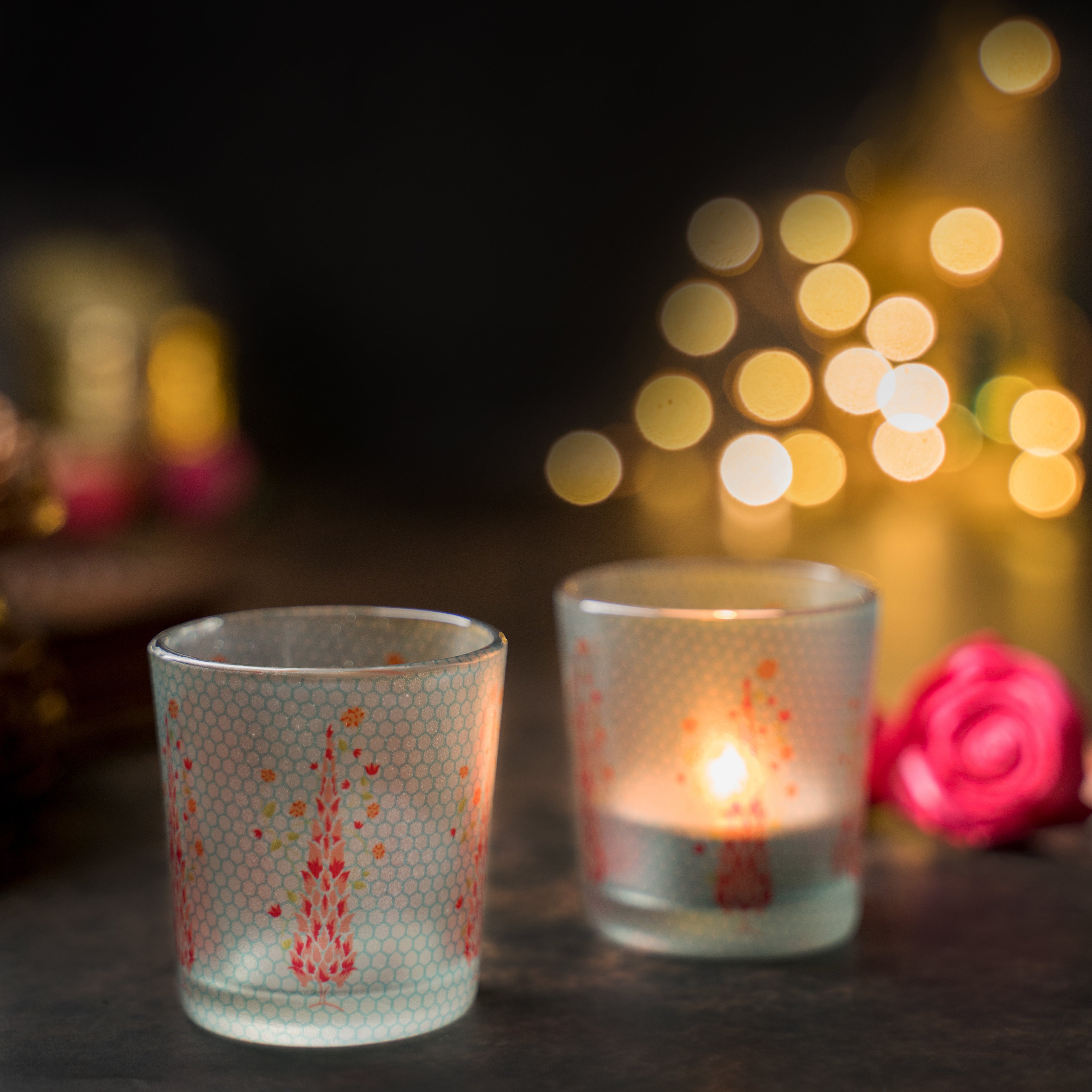 Candle Votives (Set of 2) - Babur Charbagh