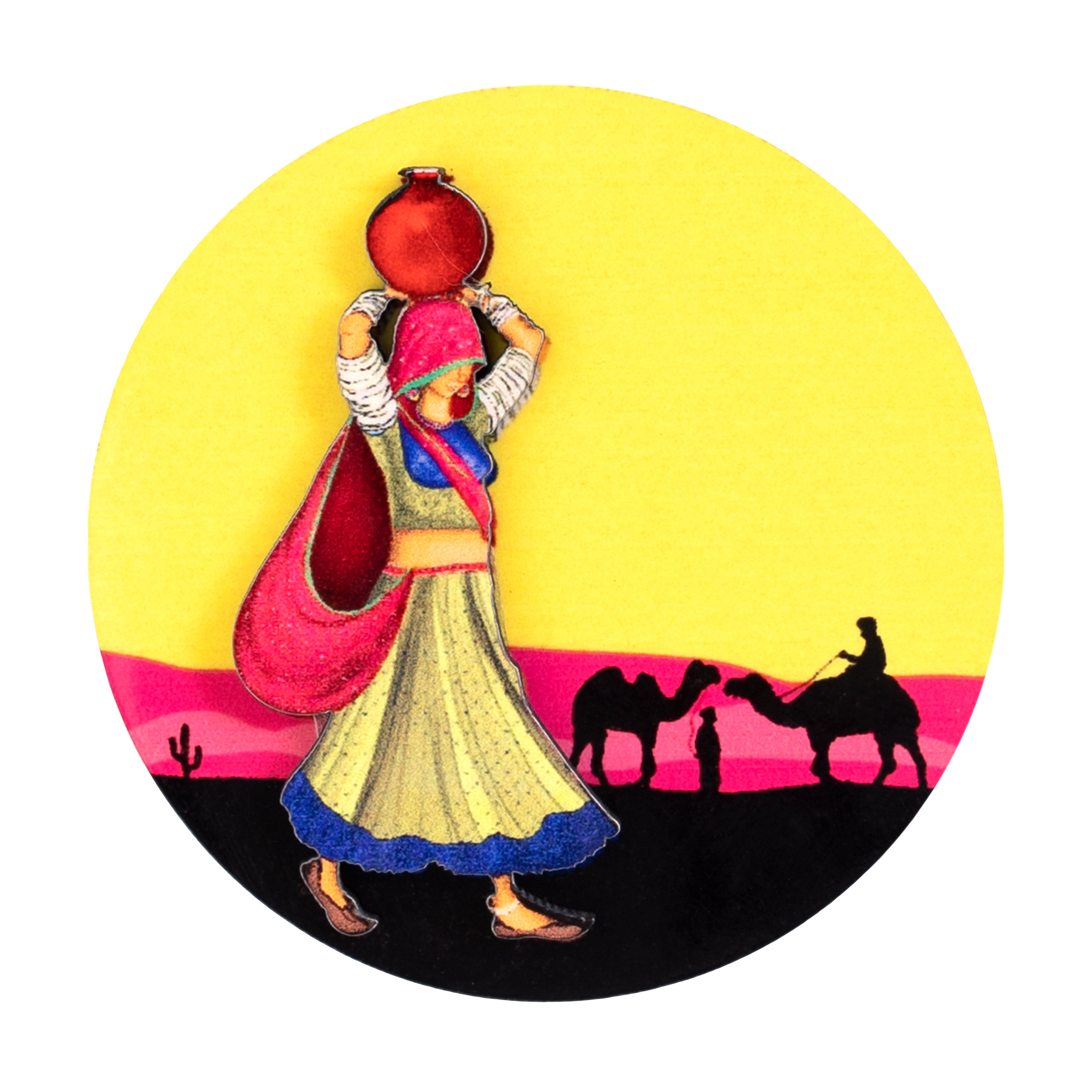 Fridge Magnets - 3D Rajasthani Nomad Girl