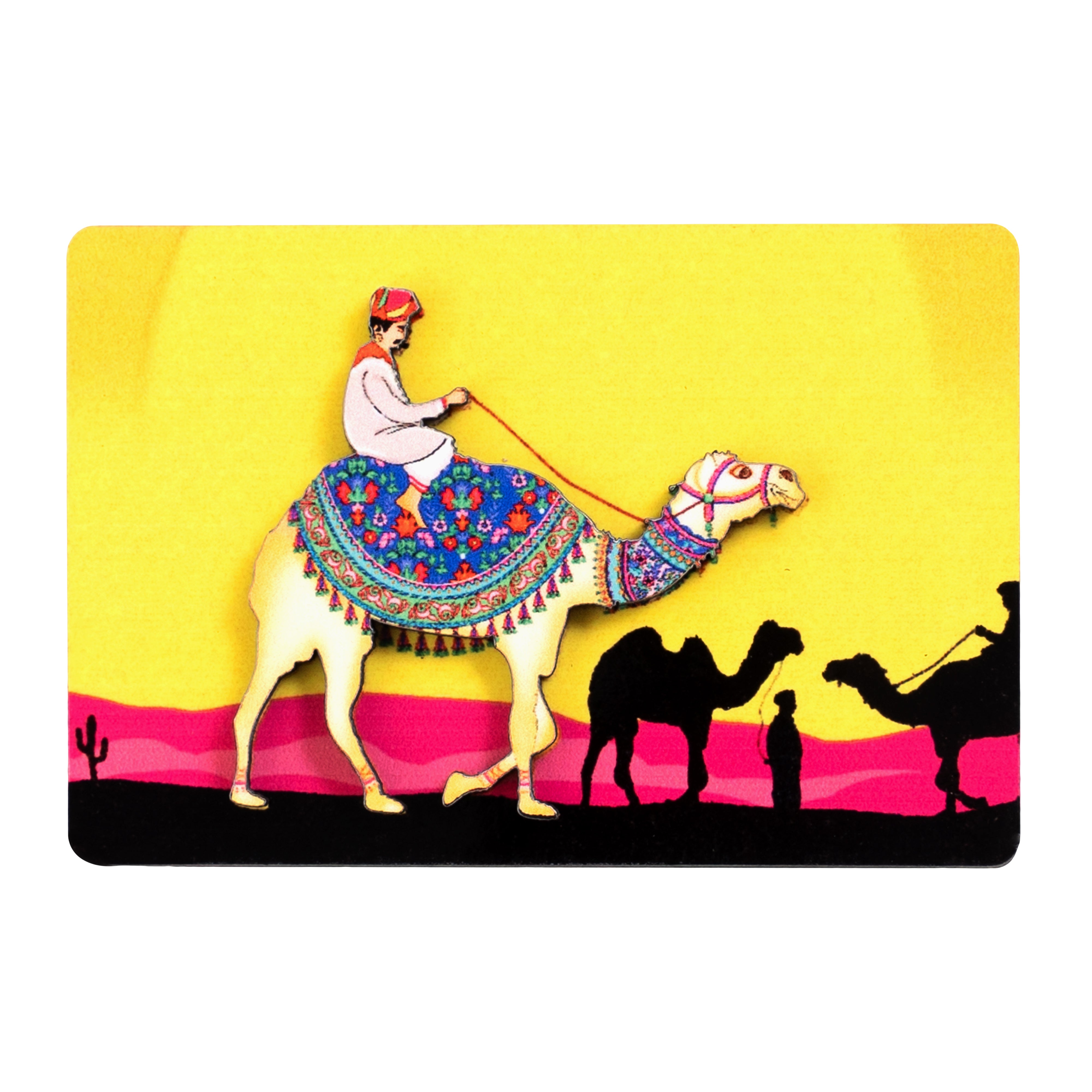 Fridge Magnets - 3D Rectangle Princely Camel