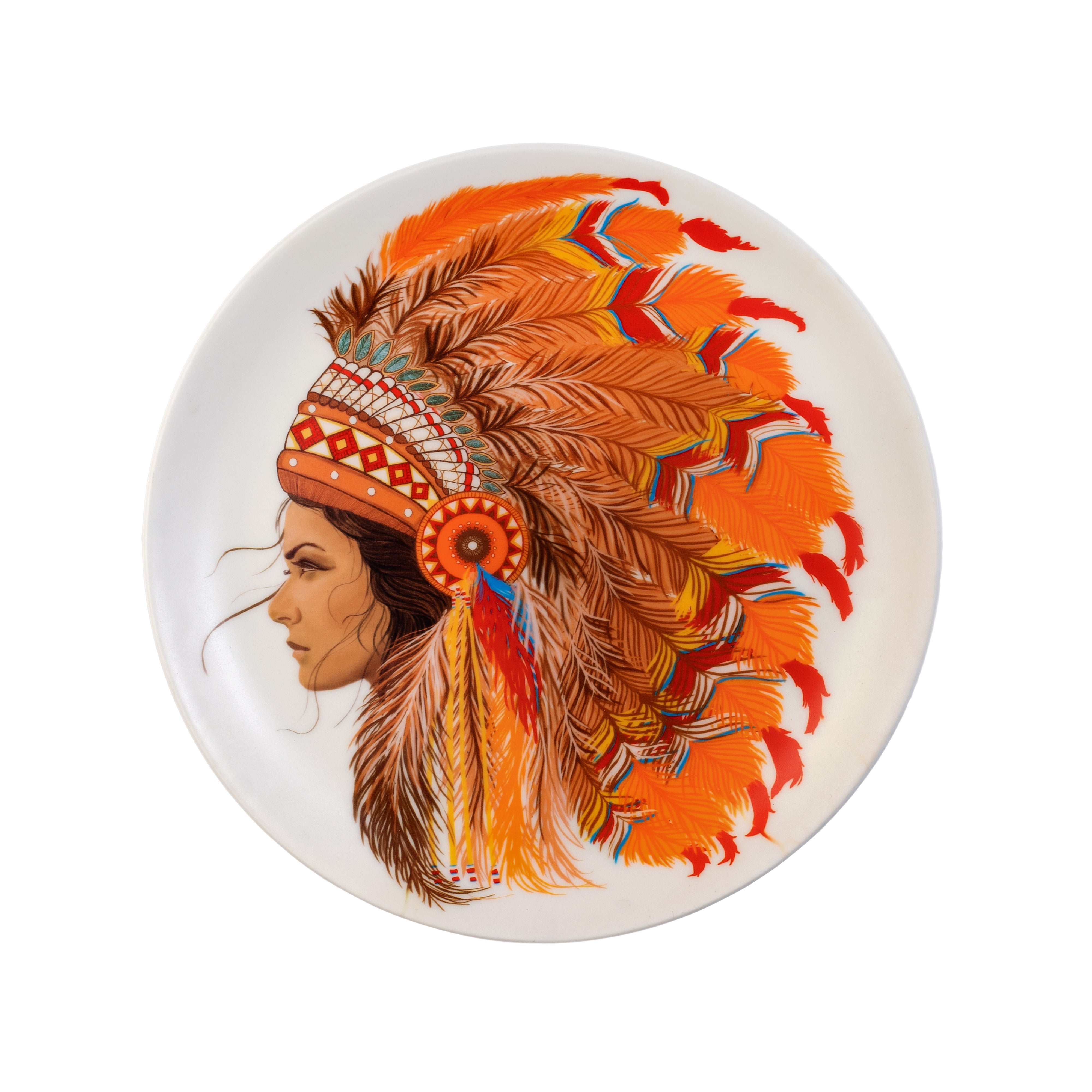 Decorative Wall Plate - Female Native American