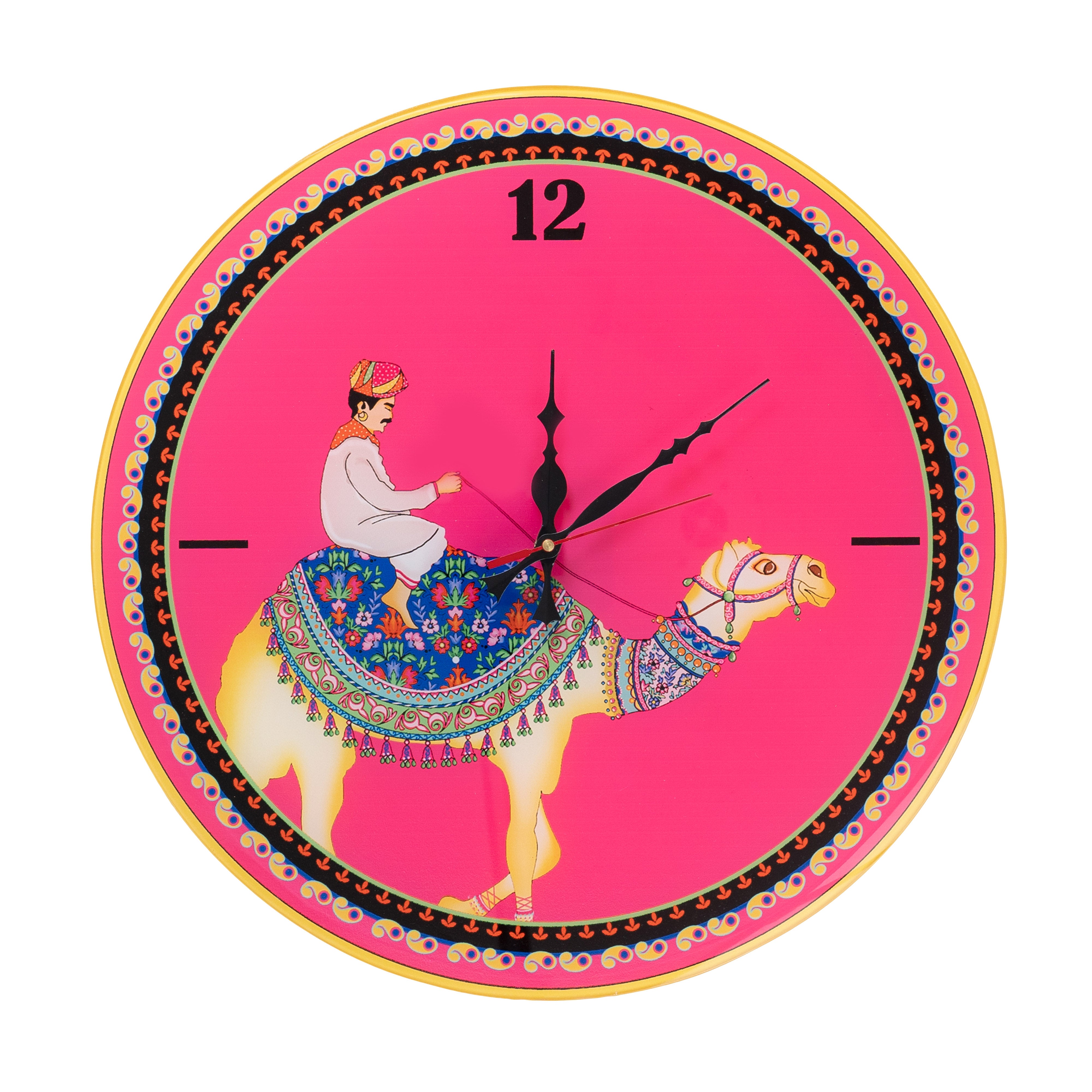 Wall Clock -Princely Camel Pink City