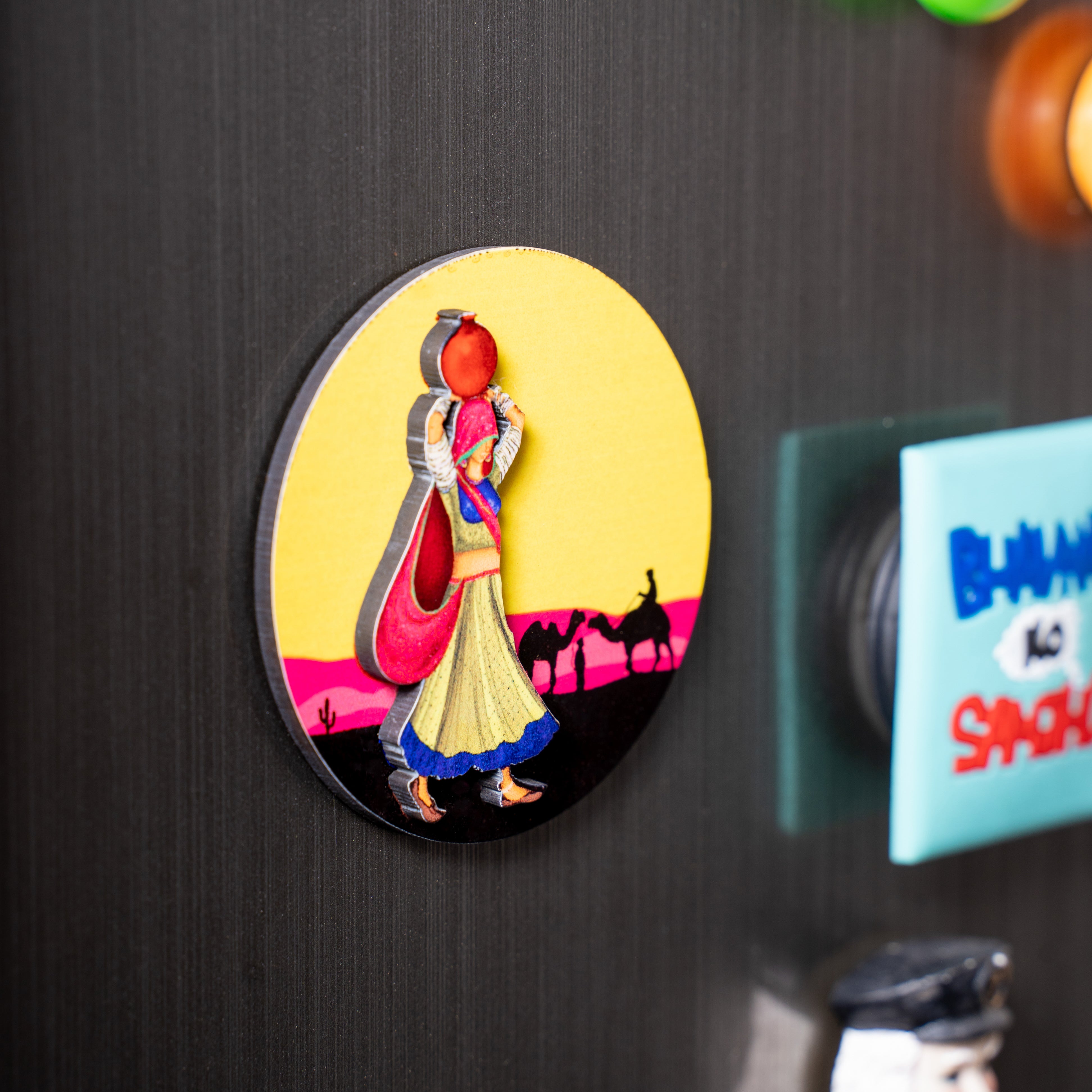 Fridge Magnets - 3D Rajasthani Nomad Girl