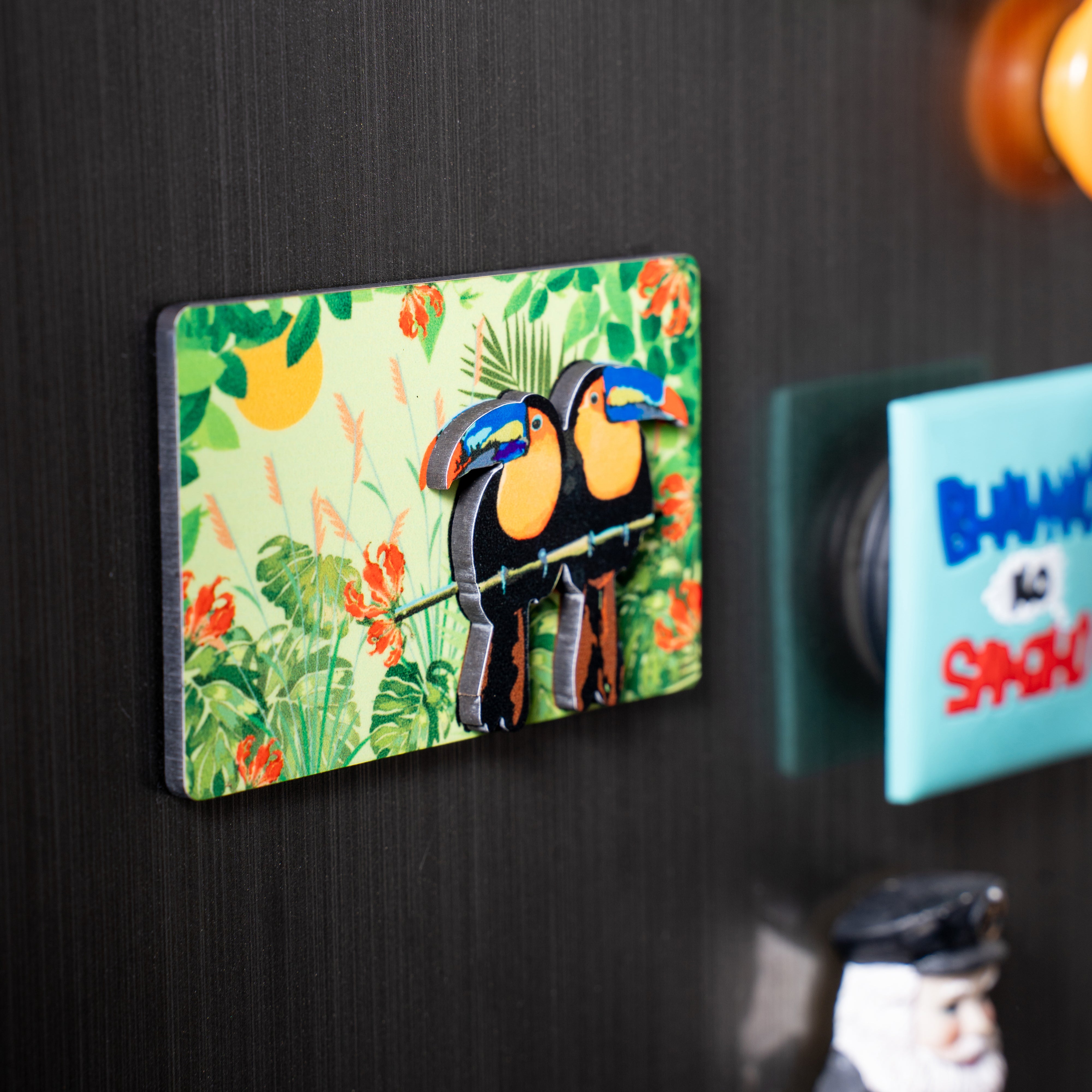 Fridge Magnets - 3D Rectangle Toucan