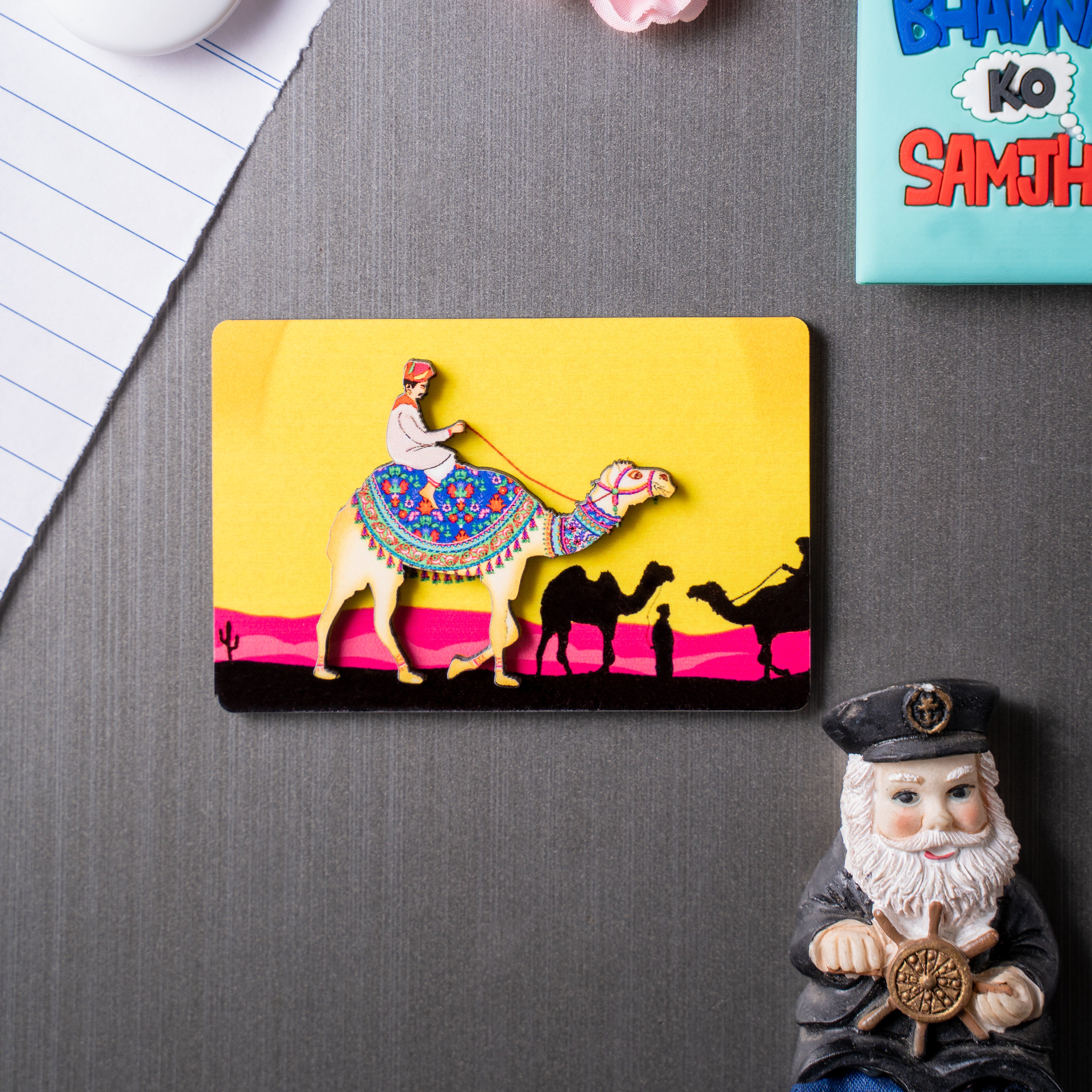 Fridge Magnets - 3D Rectangle Princely Camel