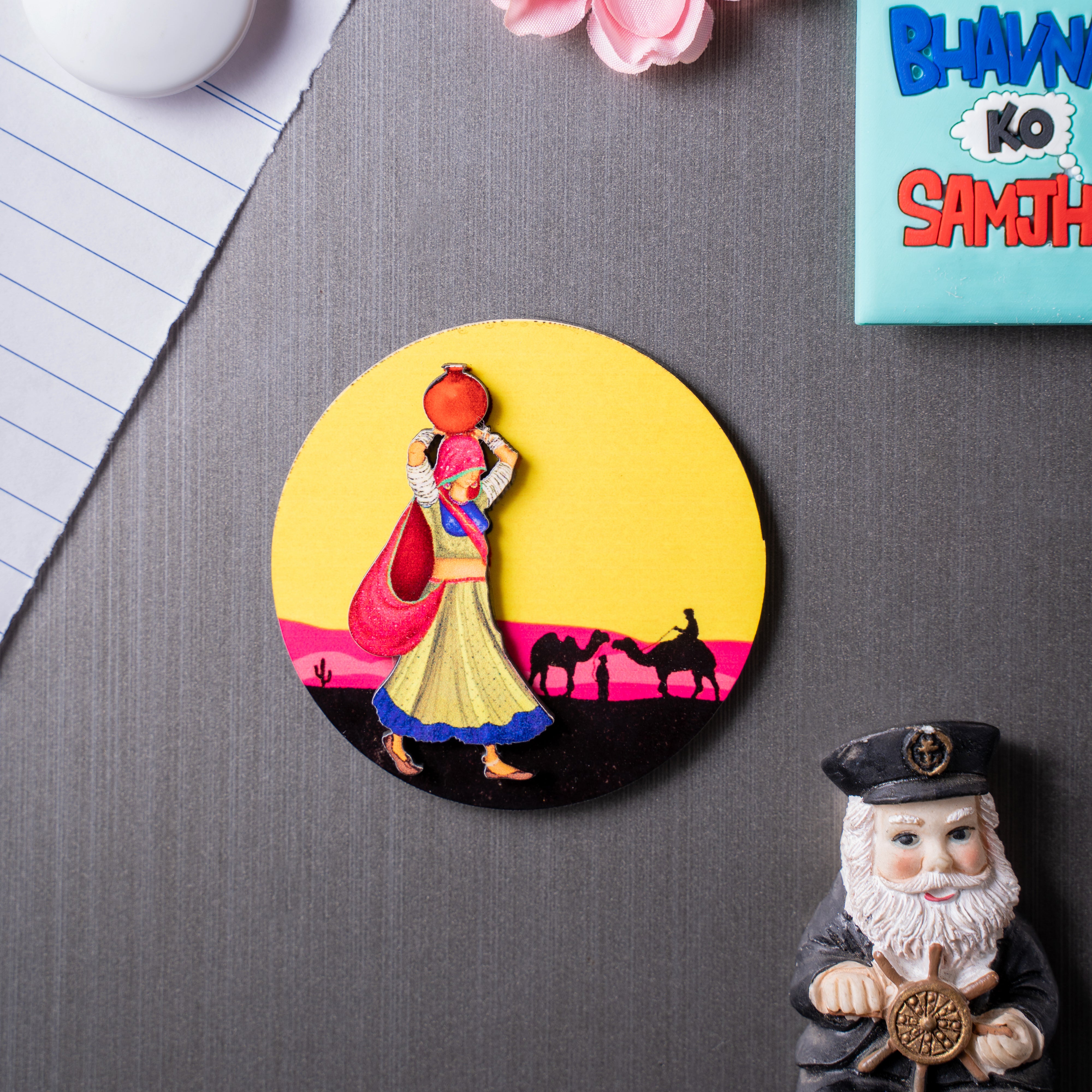 Fridge Magnets - 3D Rajasthani Nomad Girl