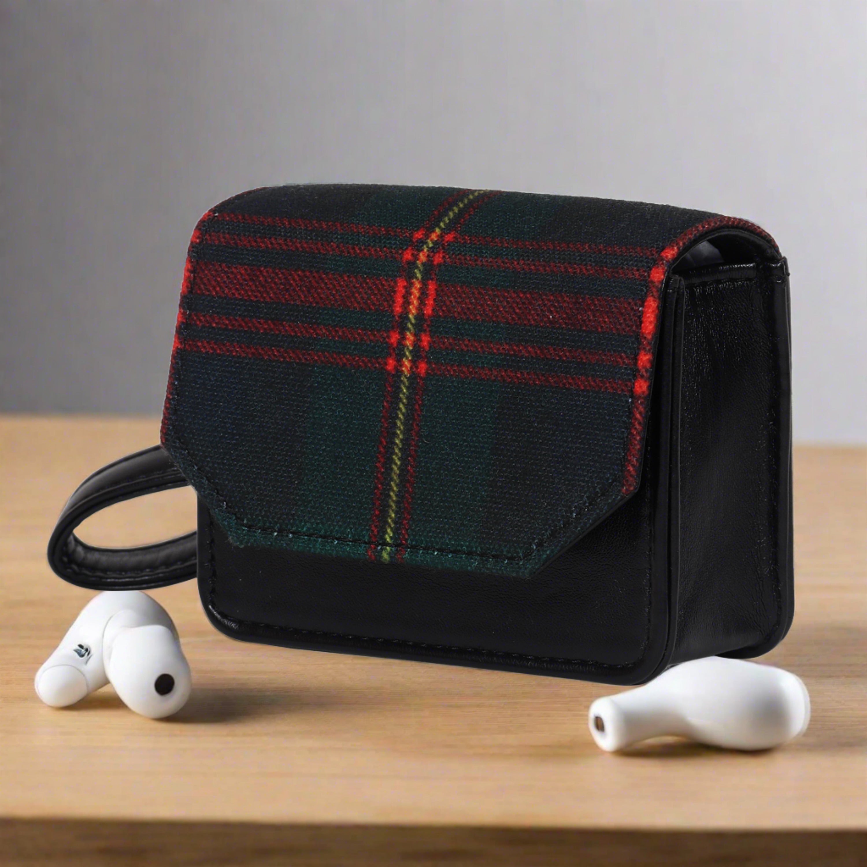 Royal Stewart Tartan Earbuds Case - Large