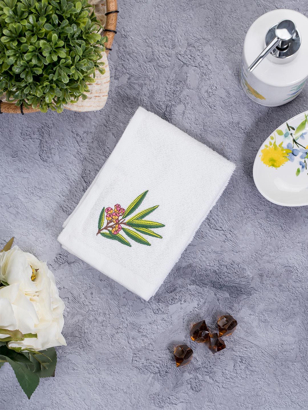 Face Towels - Floral Berries
