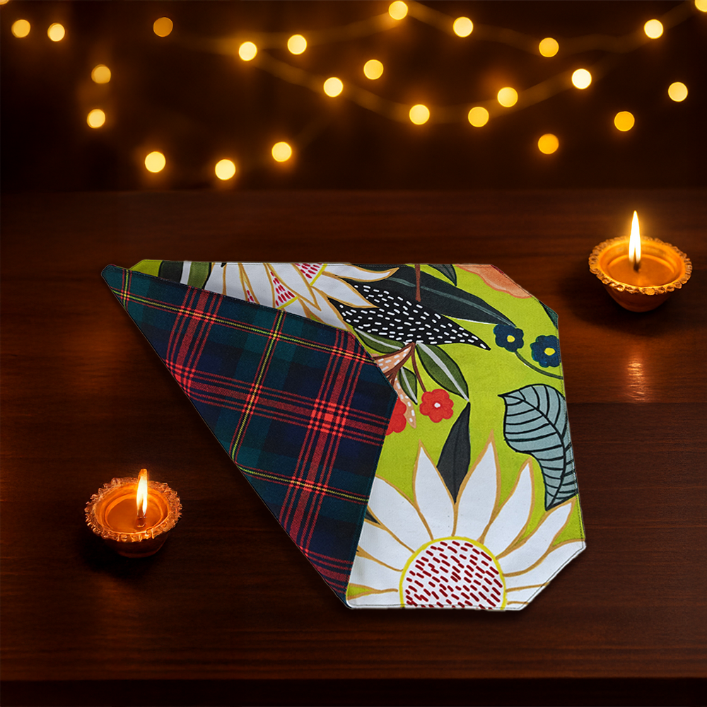 Reversible Mat X Fabric Coasters X Wooden Tea Chest X Infusion Bottle