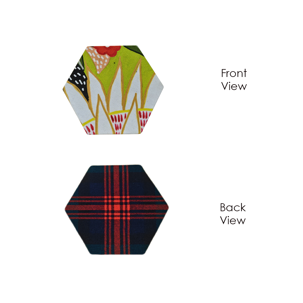 Reversible Mat X Fabric Coasters X Wooden Tea Chest X Infusion Bottle