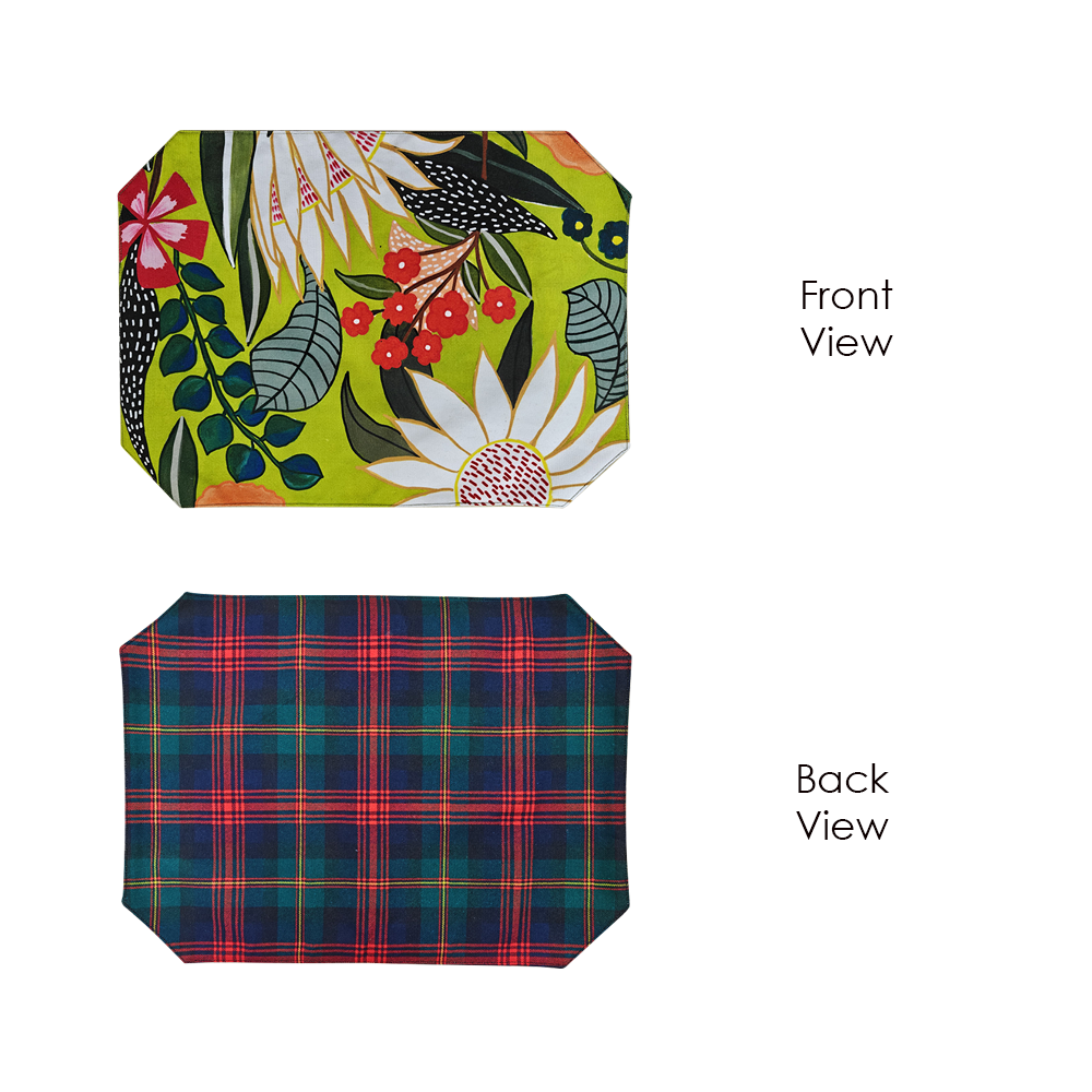 Reversible Mat X Fabric Coasters X Wooden Tea Chest X Infusion Bottle
