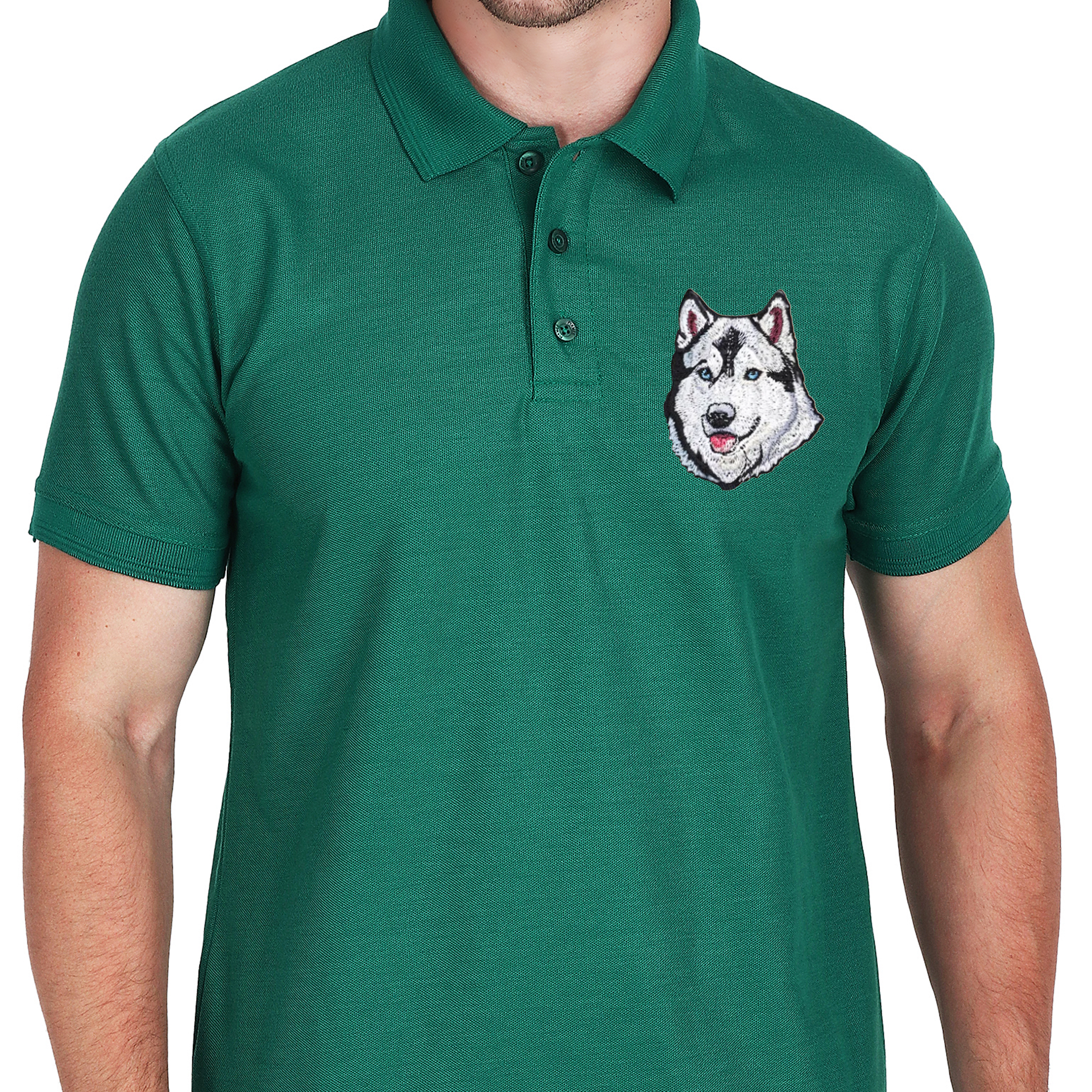 Embroidered T-Shirt - Hound Husky