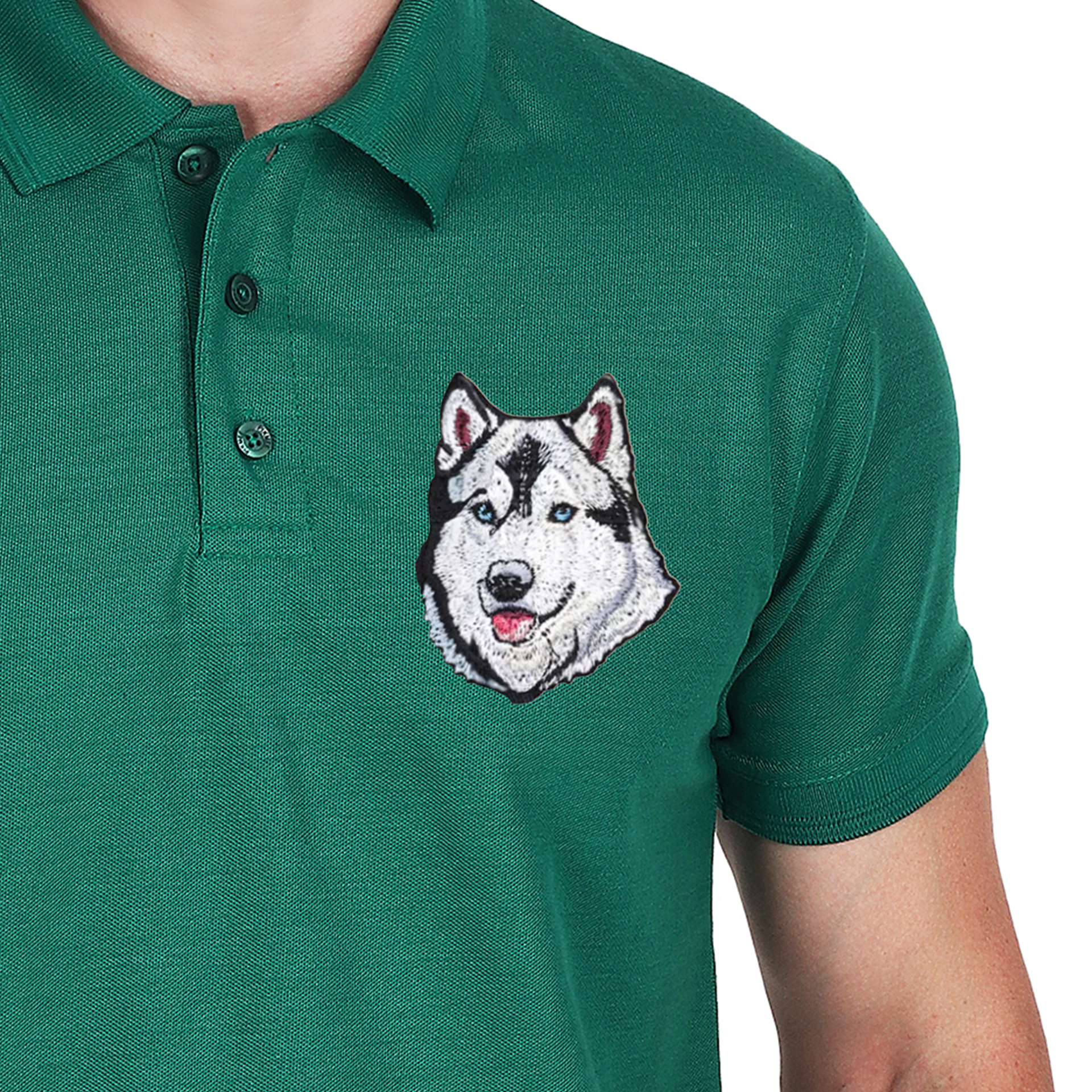 Embroidered T-Shirt - Hound Husky