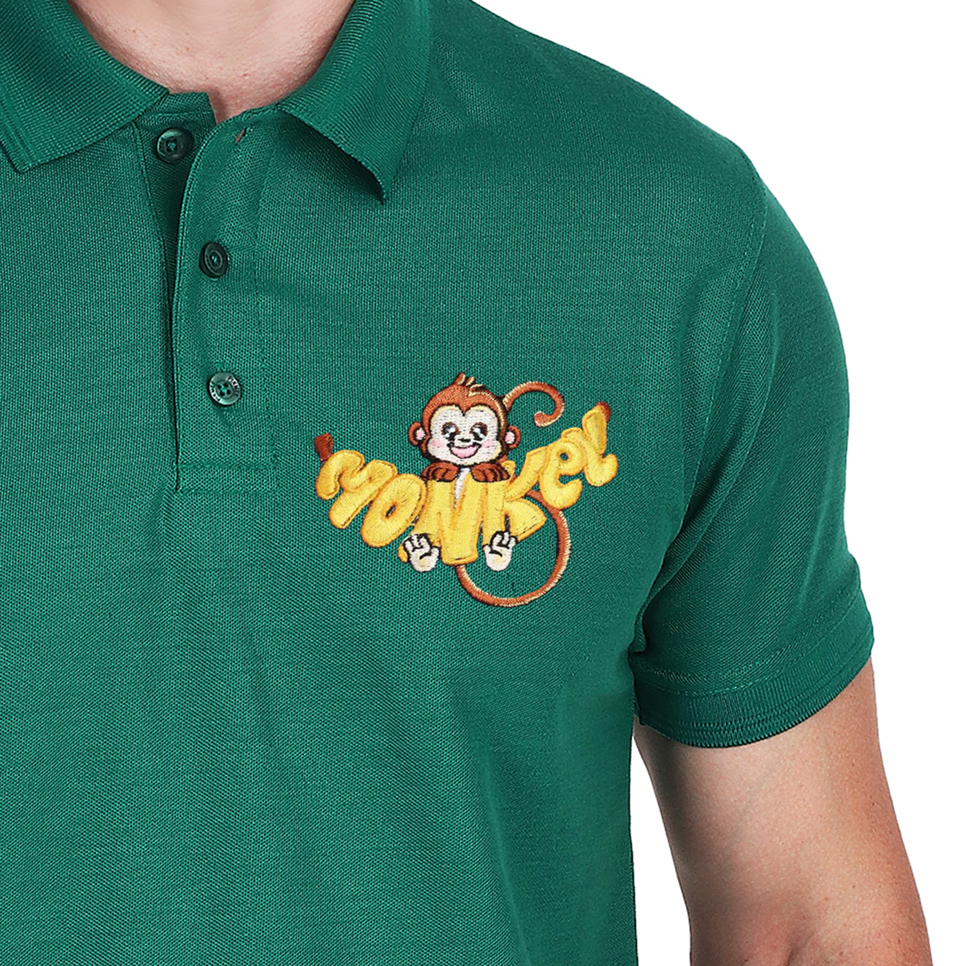 Embroidered T-Shirt - Monkey