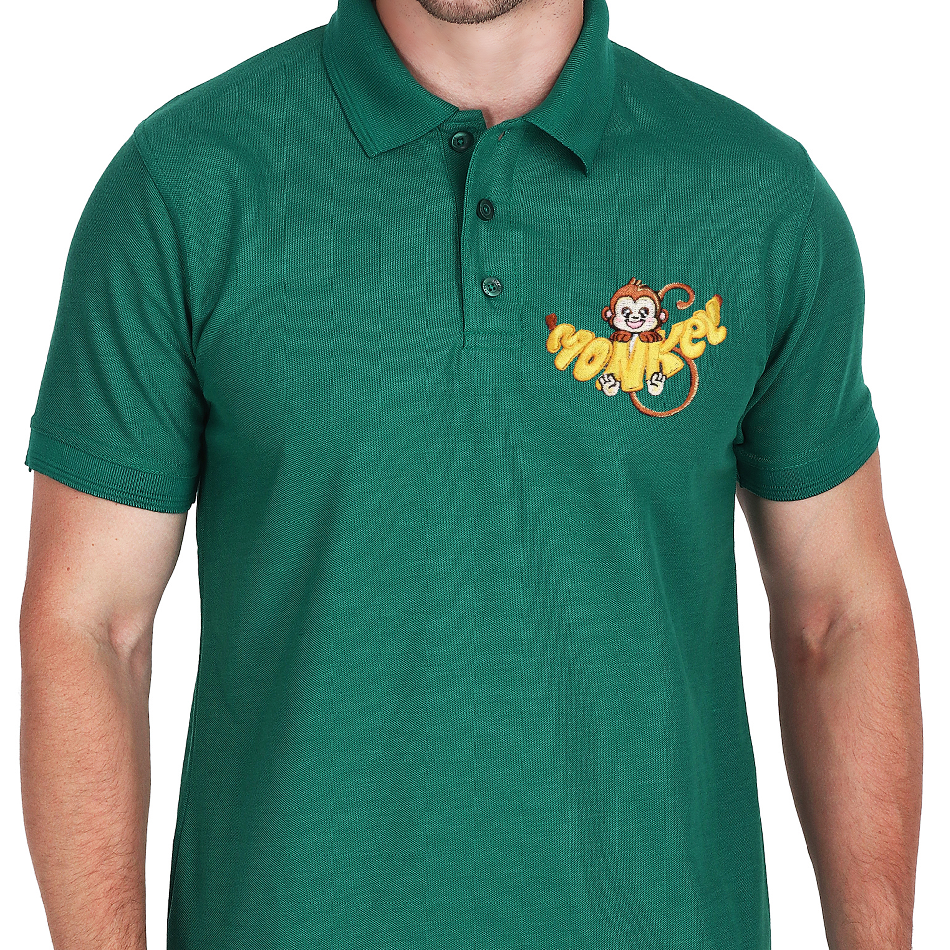 Embroidered T-Shirt - Monkey